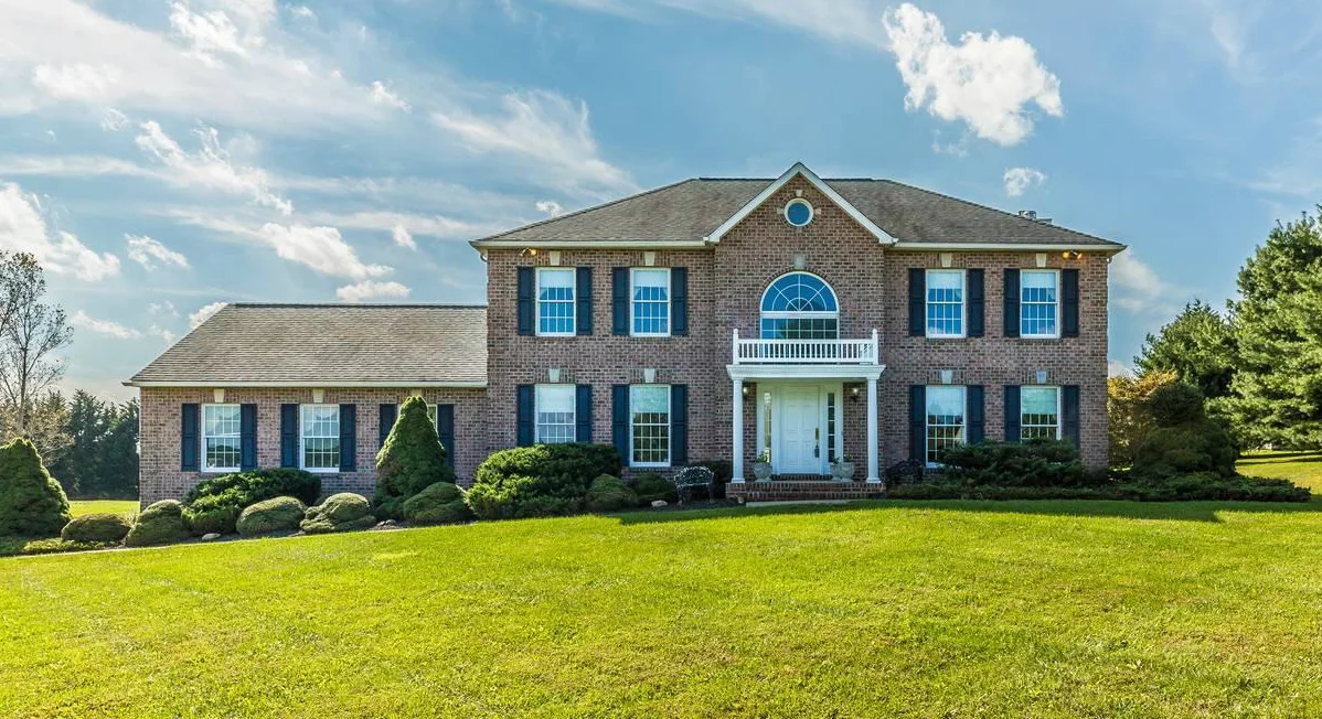 The new brick colonial in Sykesville, Maryland, purchased by Ed & Christine. The couple was represented by buyer’s agent Jerry Kline, realtor, Keller Williams Flagship of Maryland.