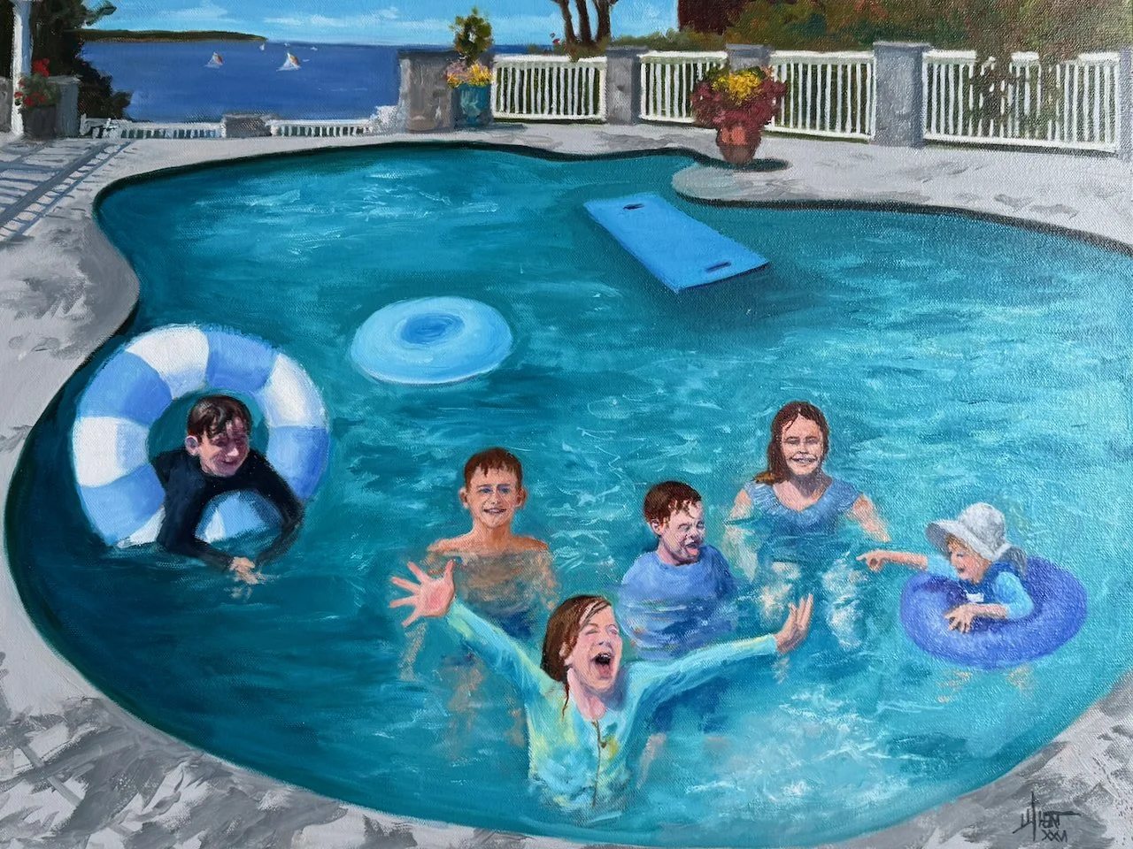 Grandkids in the Pool