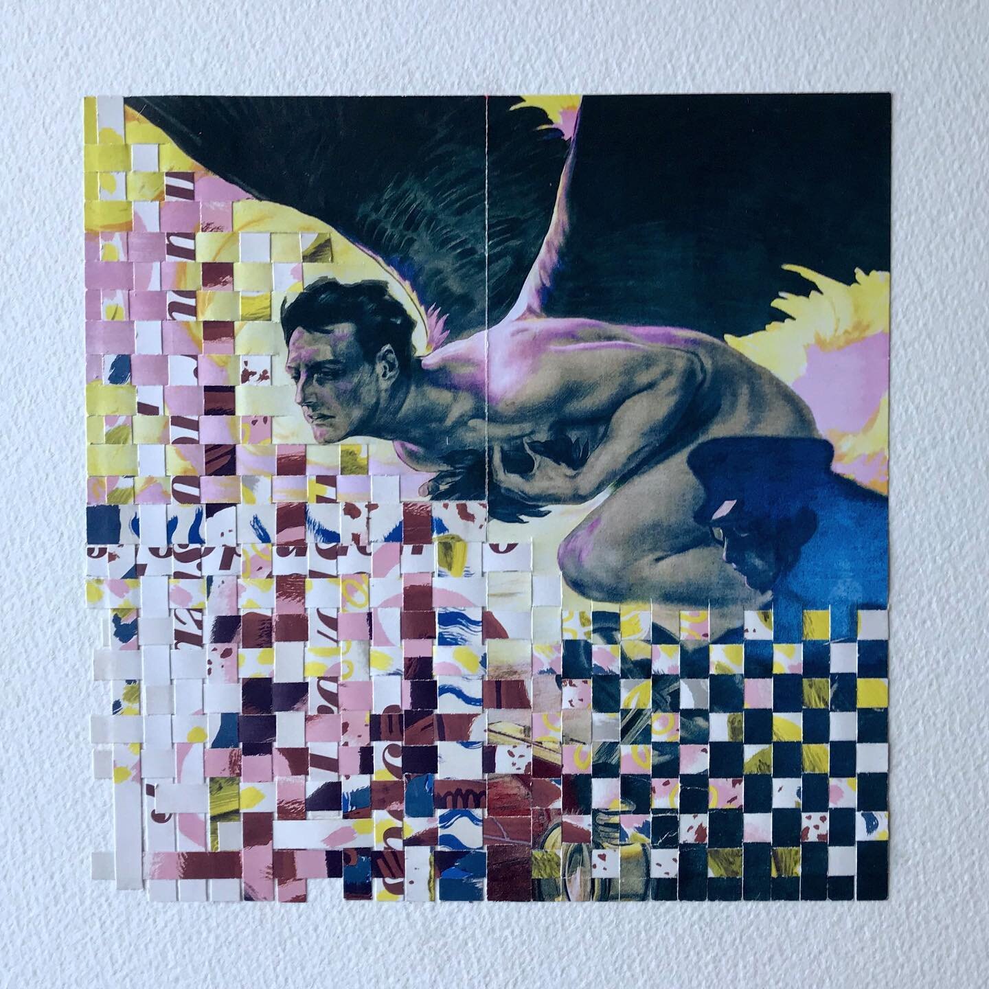 Flying into 2021 like... 🤷🏼&zwj;♀️

#collageartist #paper #collageart #texture #colourfulart #paperart #handmade #collageartwork #papercollage #mixedmediaart #mixedmediaartist #contemporaryart #paperart #artresin #queerartist #mosaicart #kwawesome 