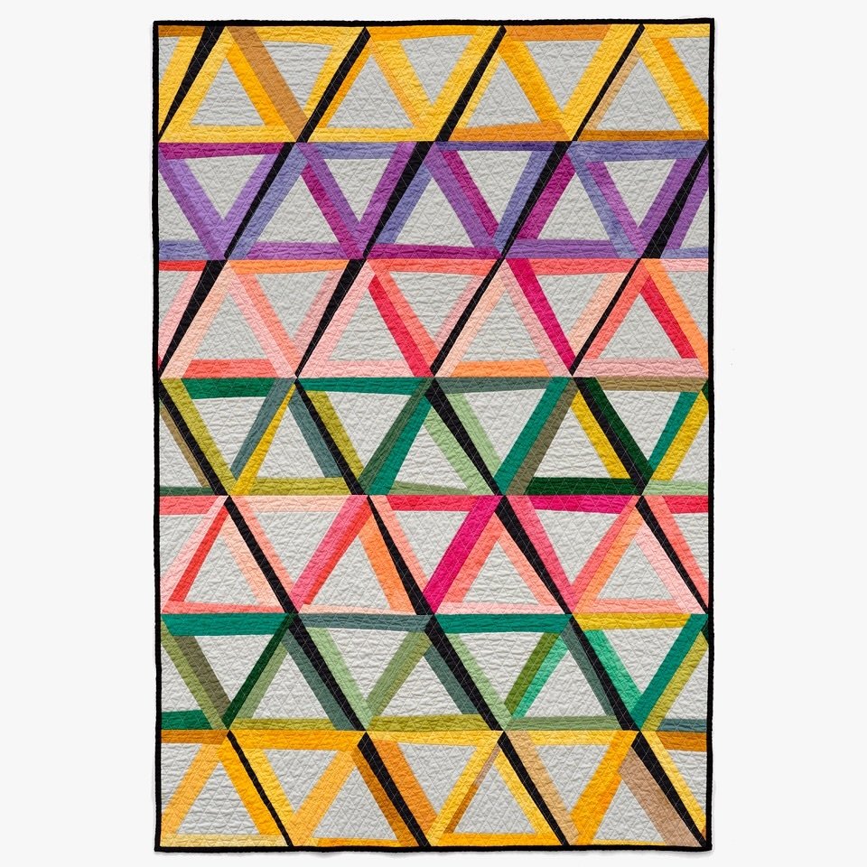 The third quilt I had photographed by @portland_art_documentation is this one&mdash;as of yet unnamed. Thoughts?💭 

I&rsquo;m a big advocate of proper documentation of your work. Even if you have imposter syndrome and feel like your art is somehow &