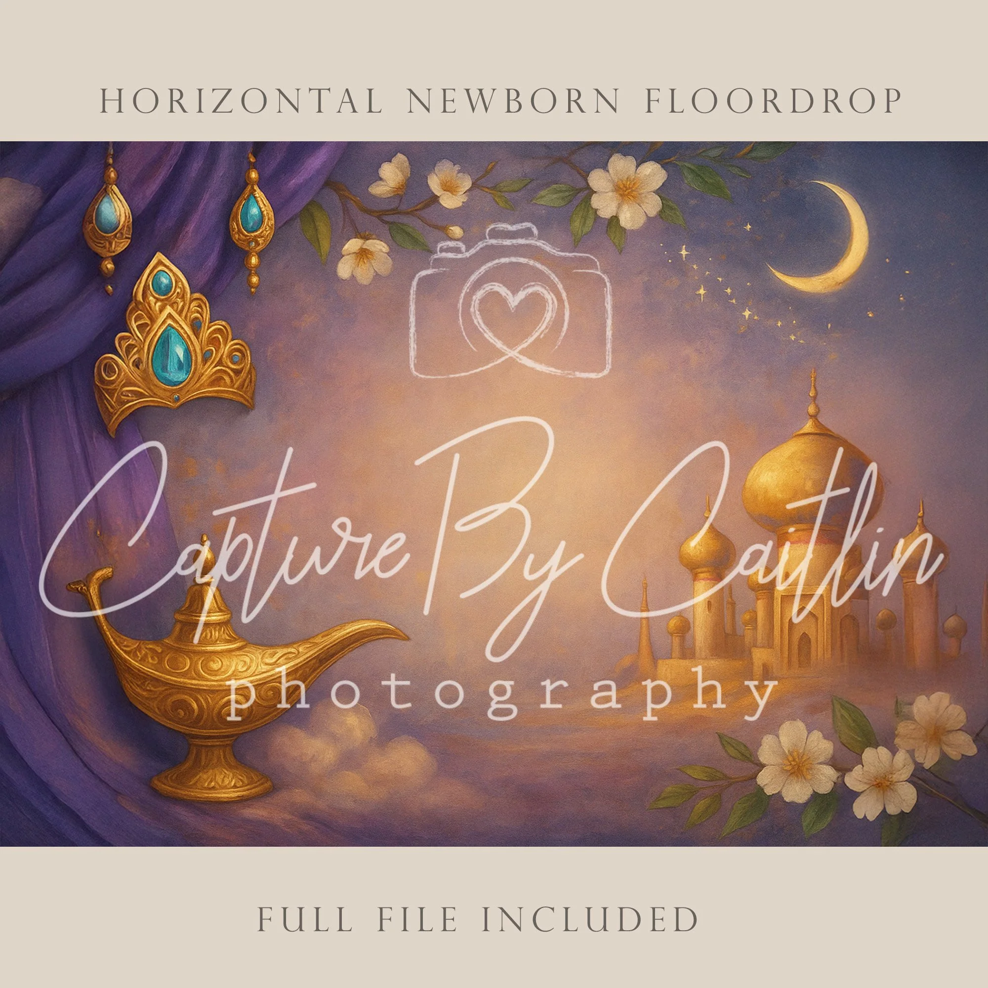 Capture By Caitlin | Arabian Night | Newborn Floor Drop