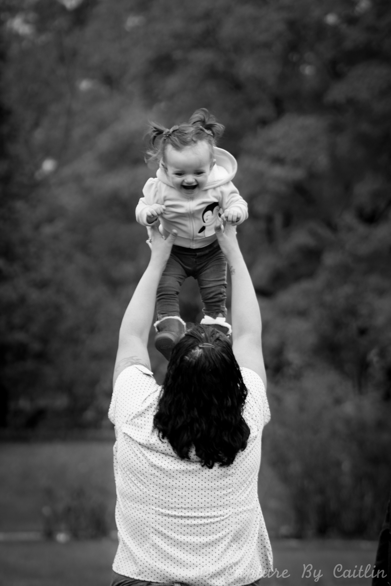 “Everyone, I cannot recommend Capture By Caitlin enough. She has done such a phenomenal job with all of our family events and has the eye and patience to assure that moments like these are captured forever. Thank you for being awesome Caitlin ♡ and thank you for this pic of my flying little love” -Krissy Niedziolka, 2018