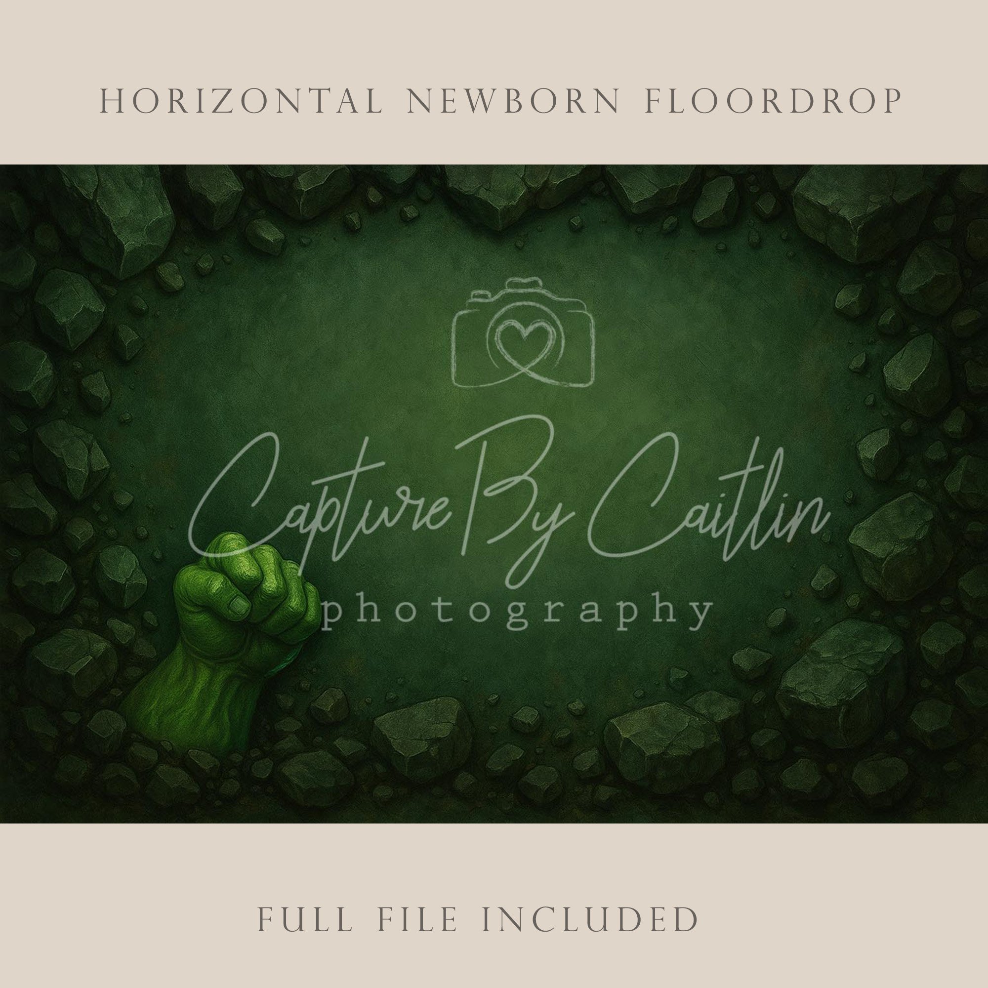 Capture By Caitlin | Greenman | Newborn Floor Drop