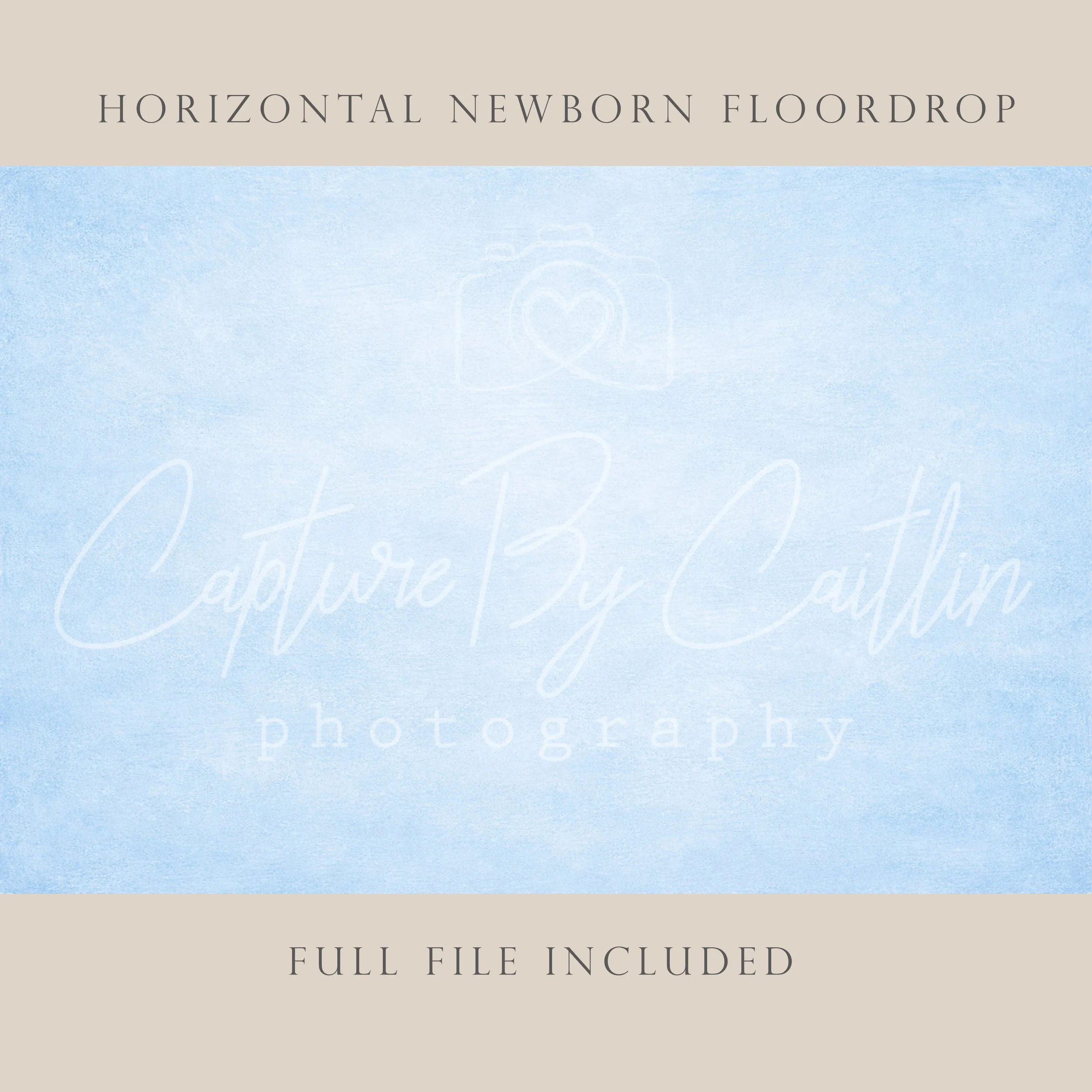 Capture By Caitlin | Sky Blue | Newborn Floor Drop