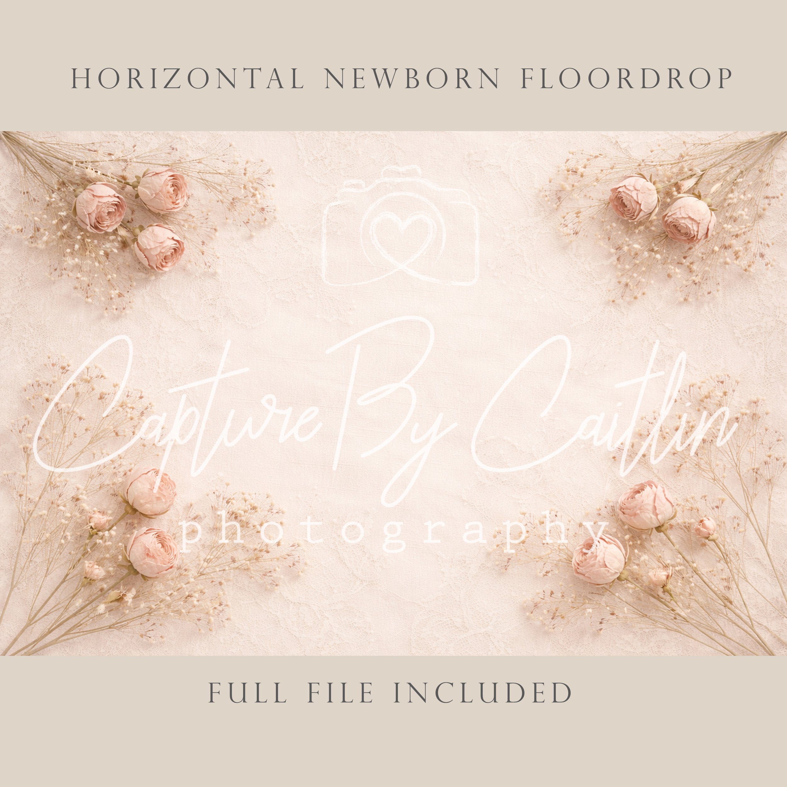Capture By Caitlin | Petals and Lace | Newborn Floor Drop