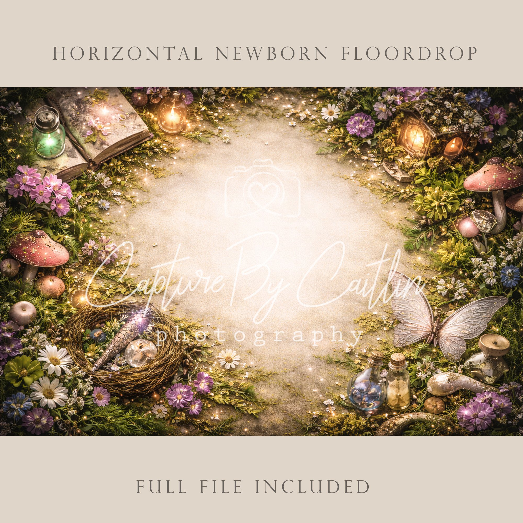 Capture By Caitlin | Fairy | Newborn Floor Drop