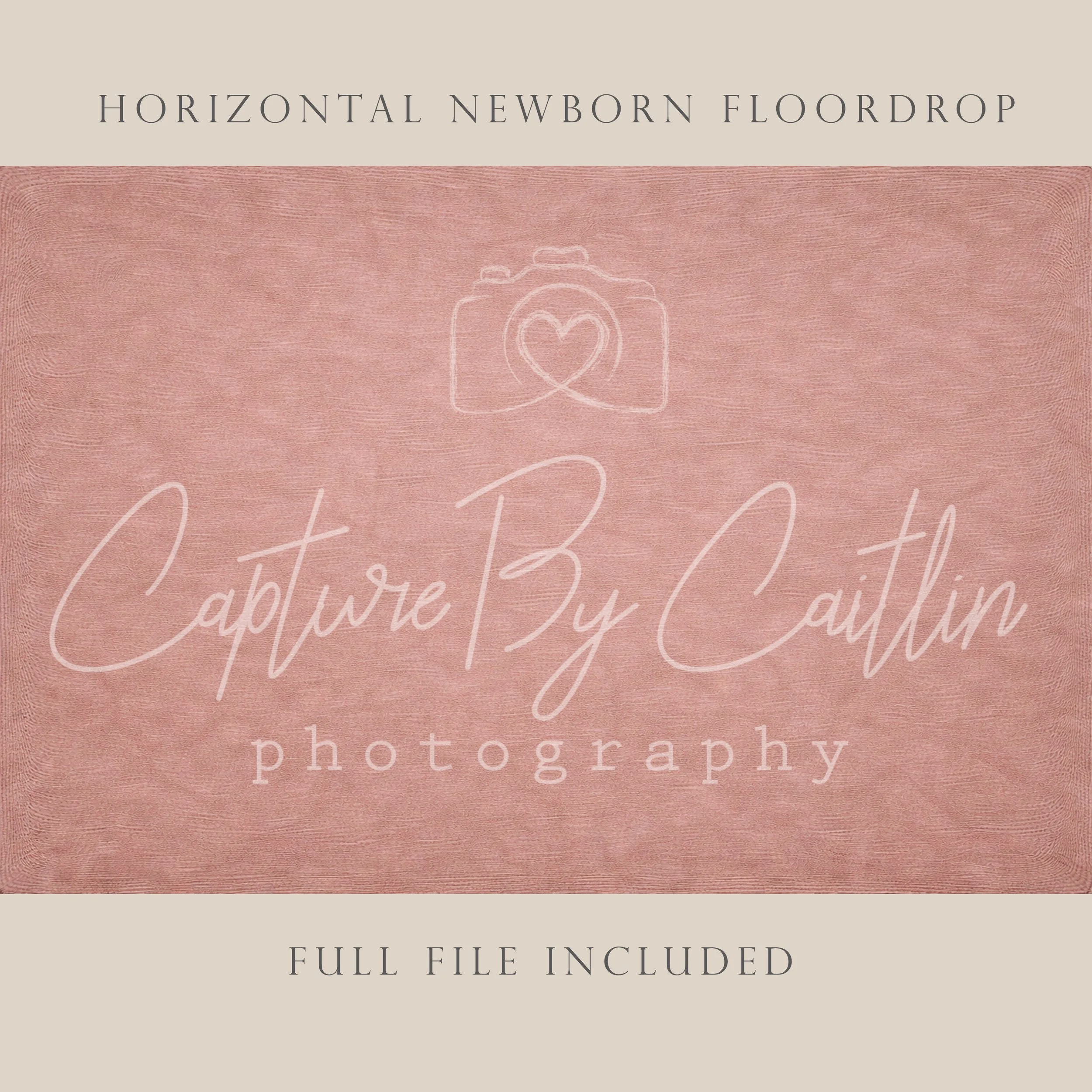 Capture By Caitlin | Salmon | Newborn Floor Drop