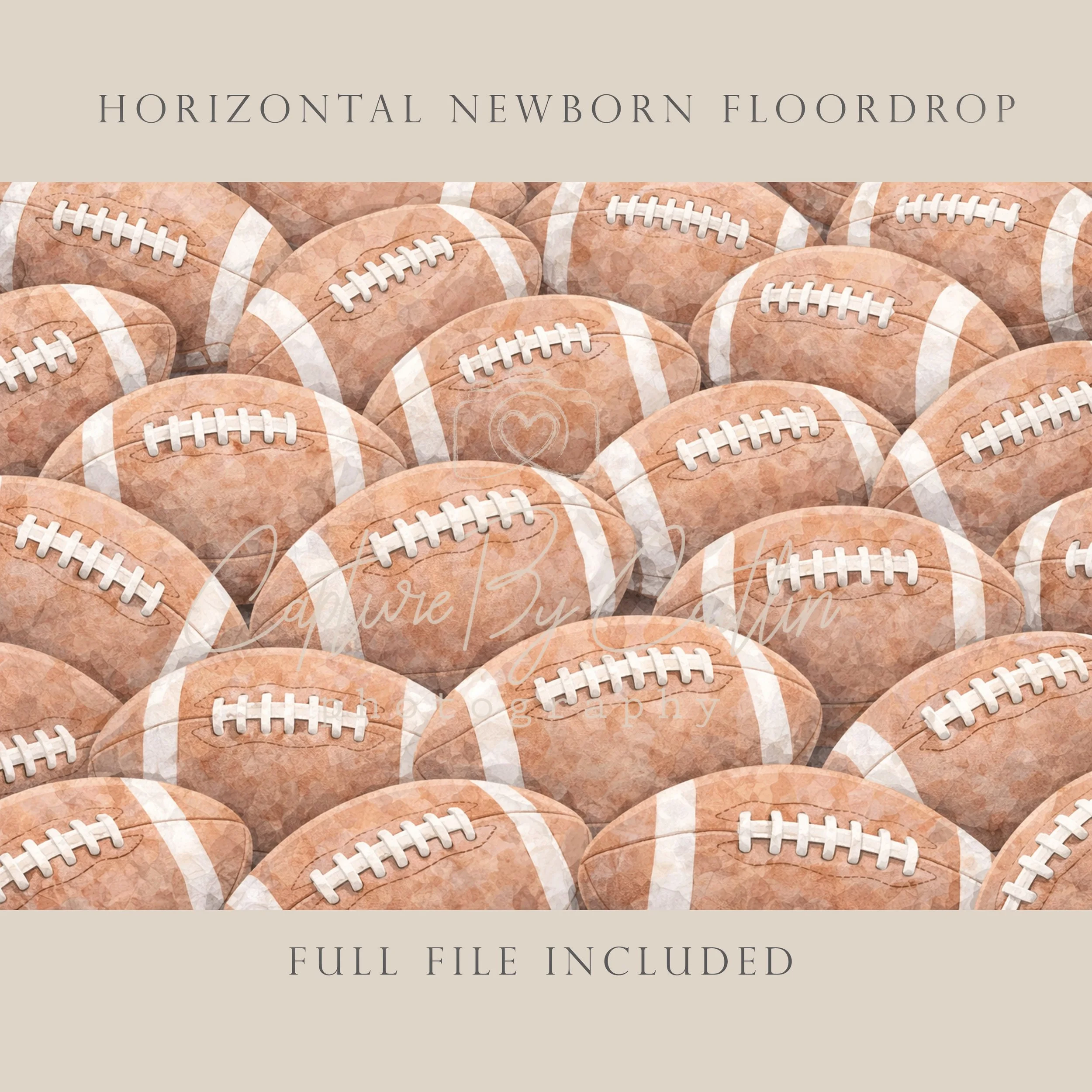 Capture By Caitlin | Football | Newborn Floor Drop