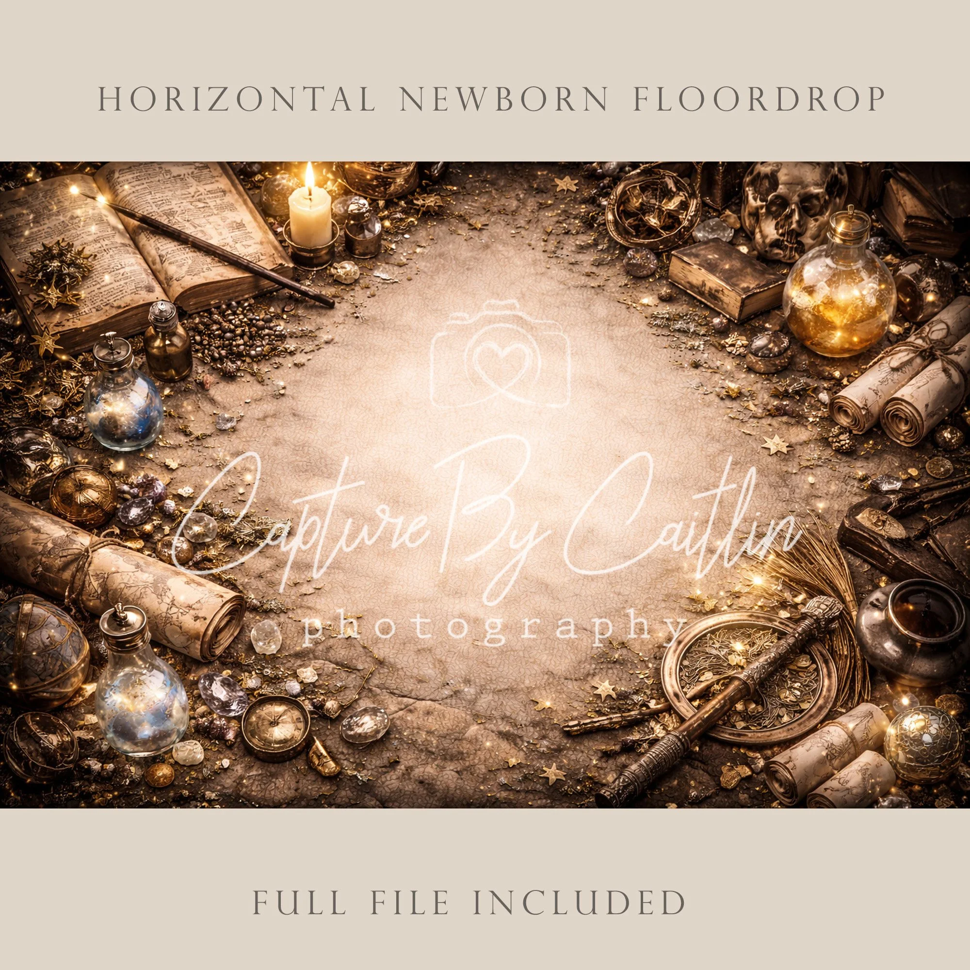 Capture By Caitlin | Wizard | Newborn Floor Drop