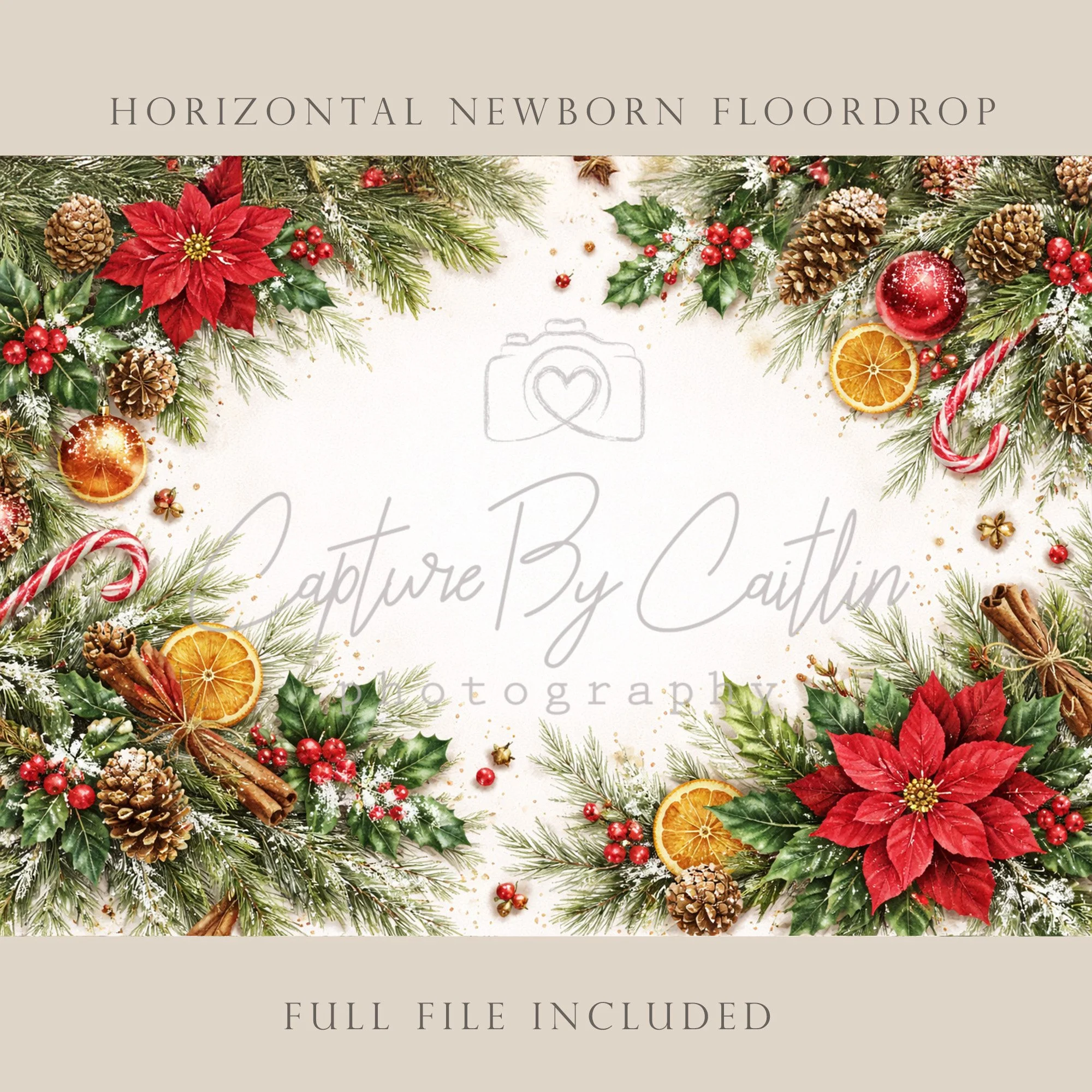 Capture By Caitlin | Christmas | Newborn Floor Drop