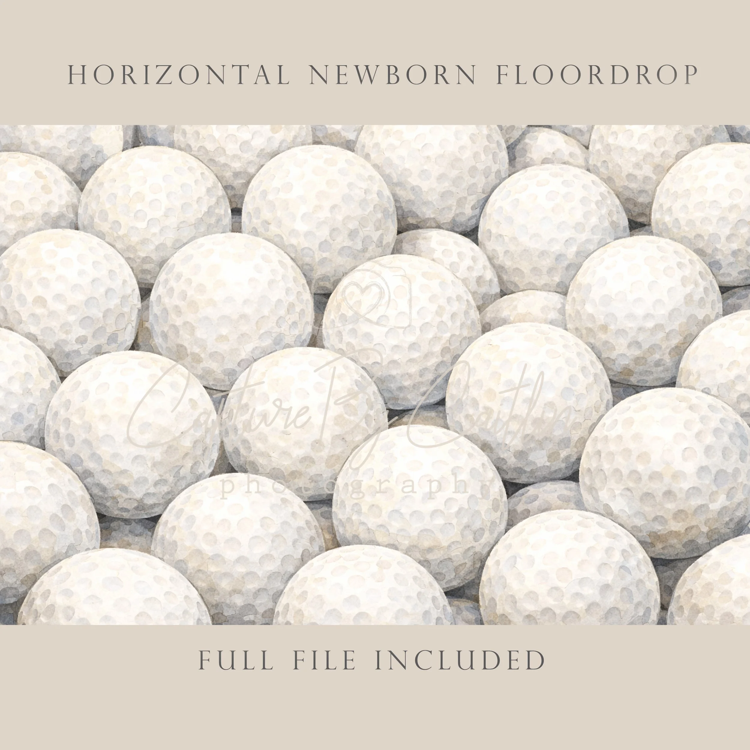 Capture By Caitlin | Golf | Newborn Floor Drop