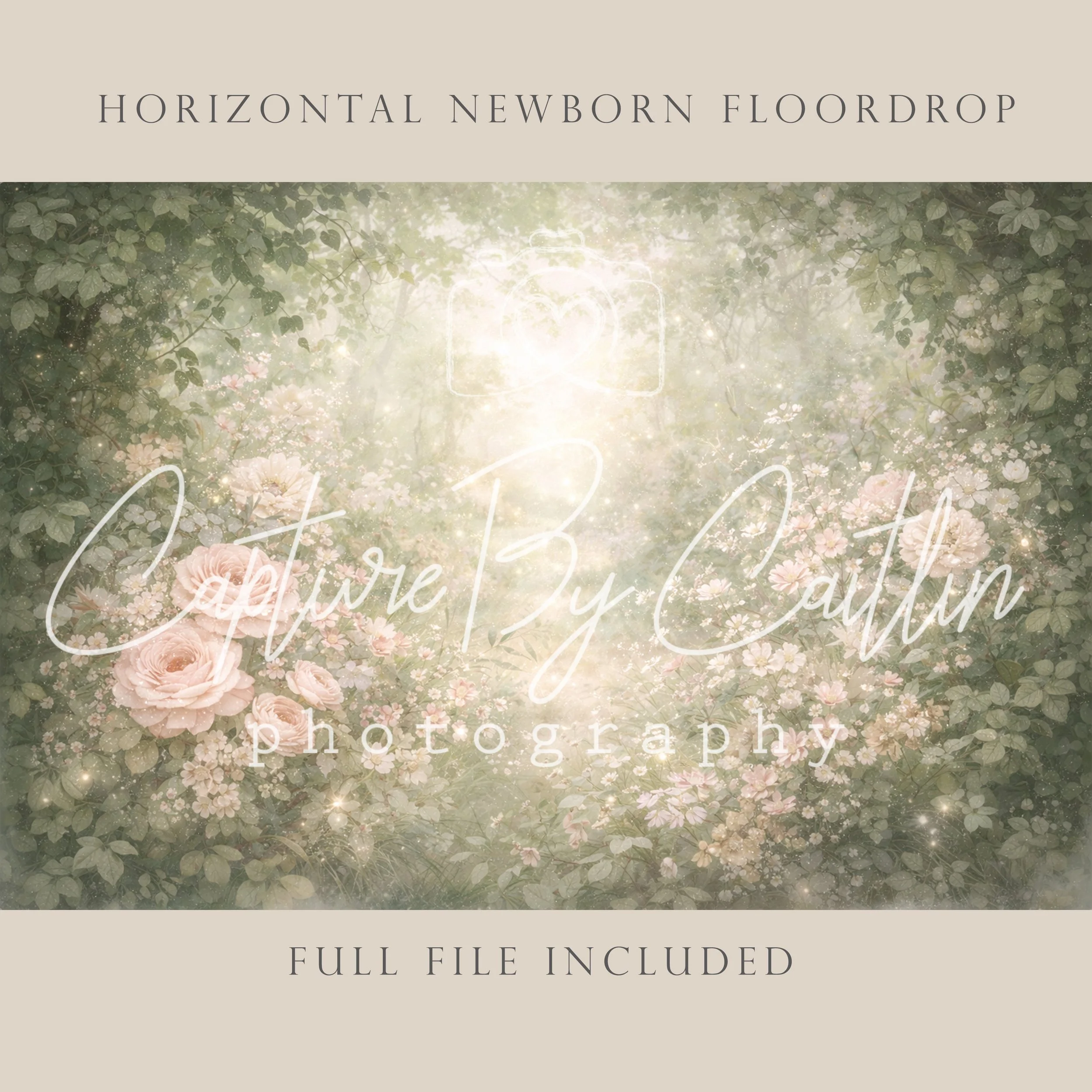 Capture By Caitlin | Enchanted Garden | Newborn Floor Drop