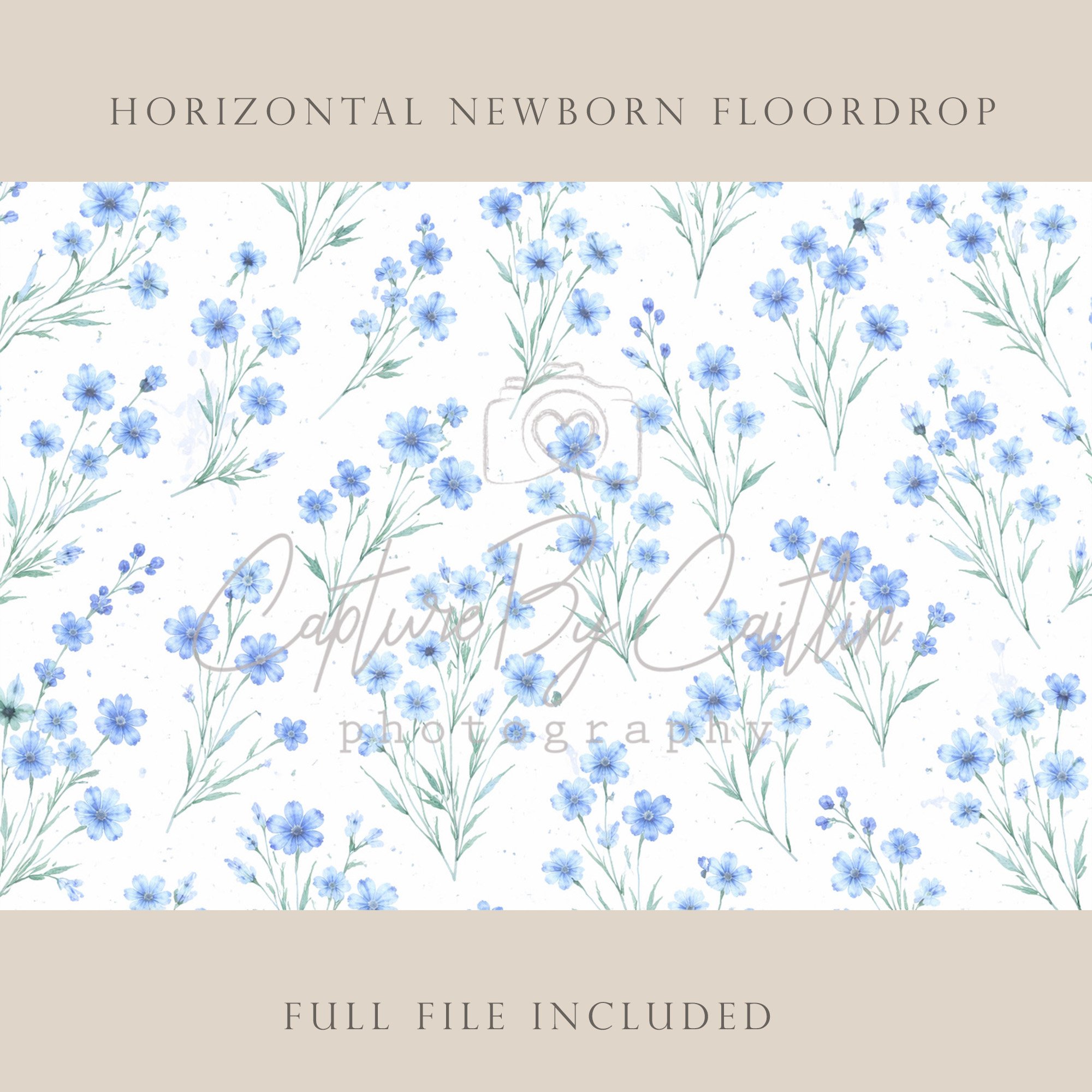 Capture By Caitlin | Floral | Newborn Floor Drop