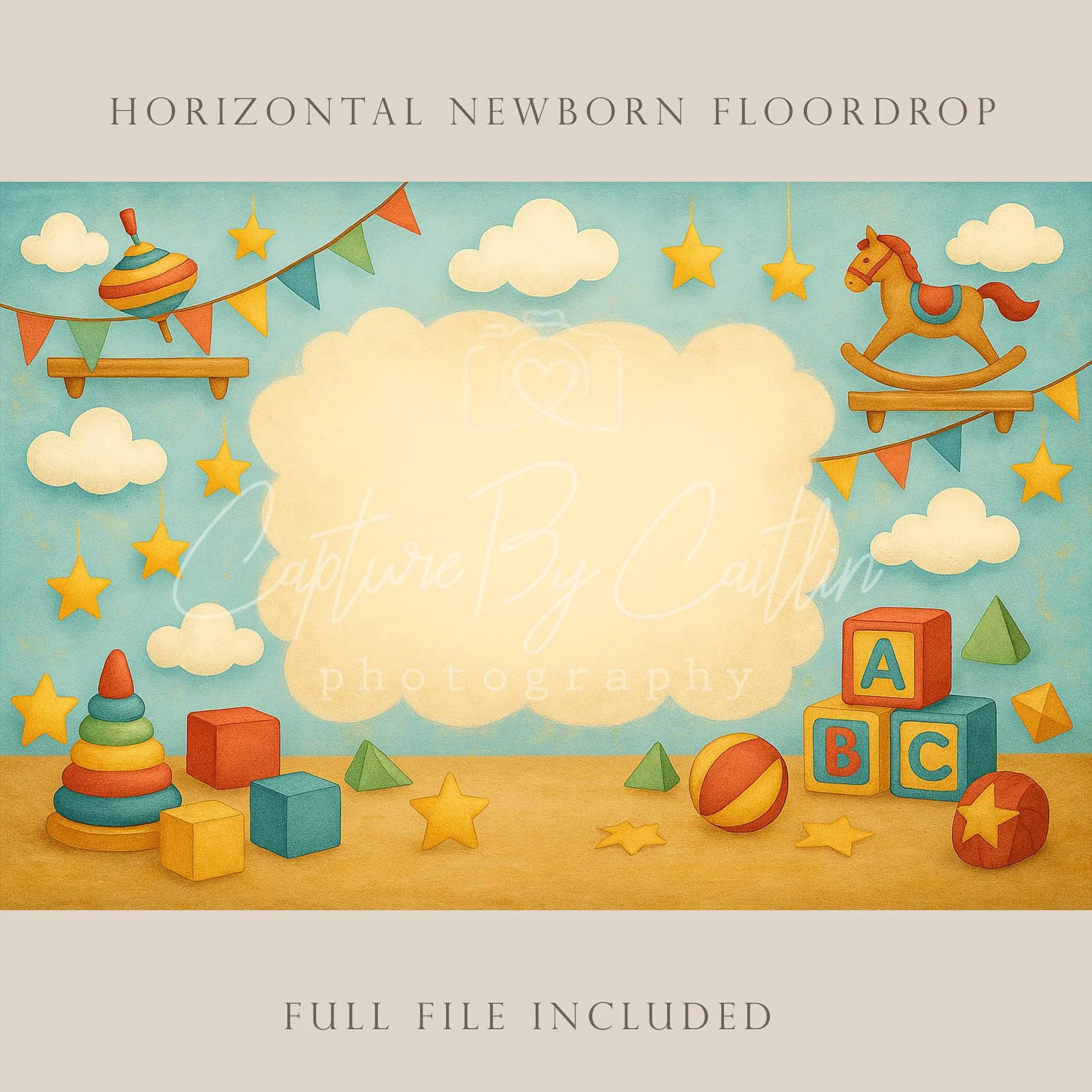 Capture By Caitlin | Toy Room | Newborn Floor Drop