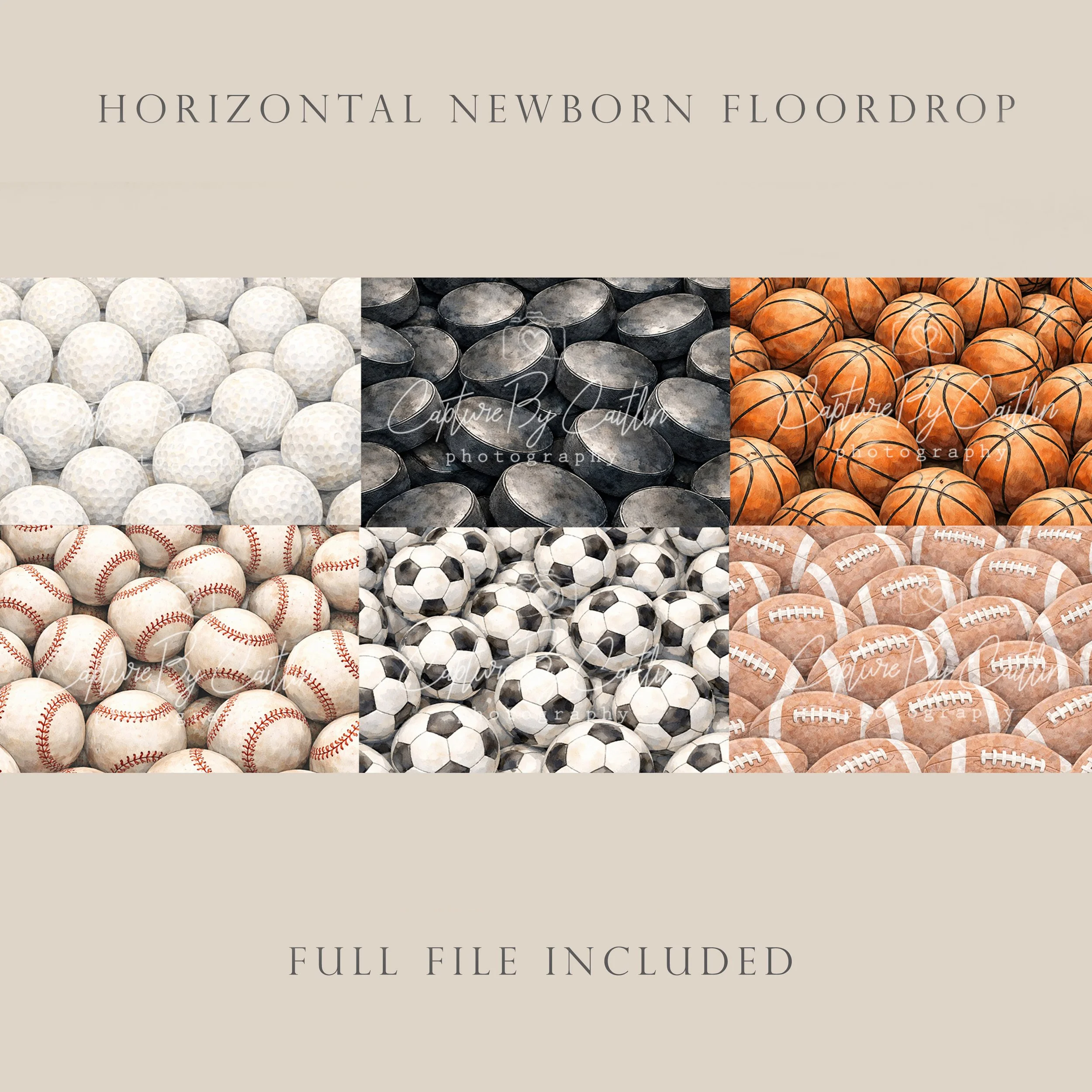 Capture By Caitlin | Sports Bundle | Newborn Floor Drop