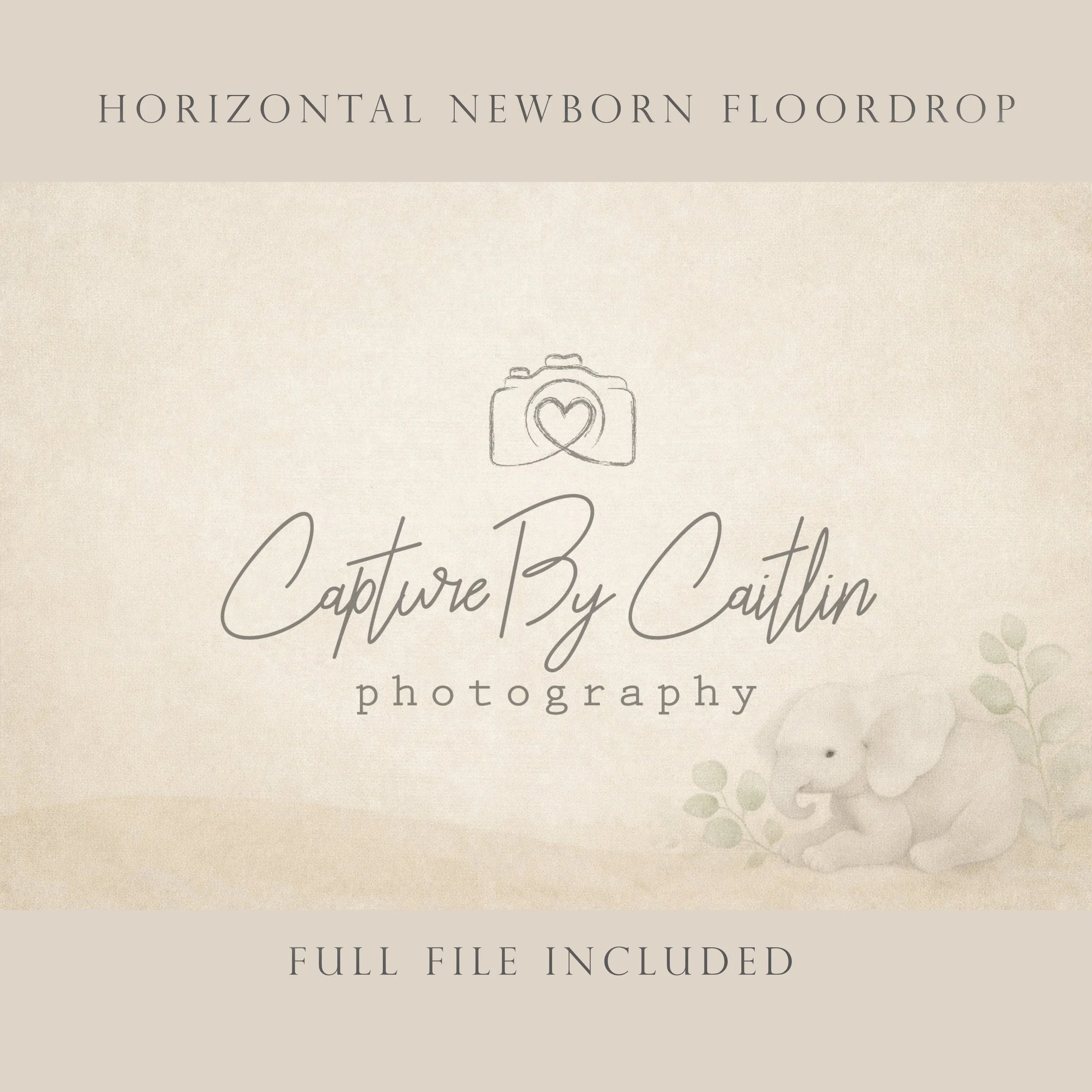 Capture By Caitlin | Safari - Gentle Giant | Newborn Floor Drop