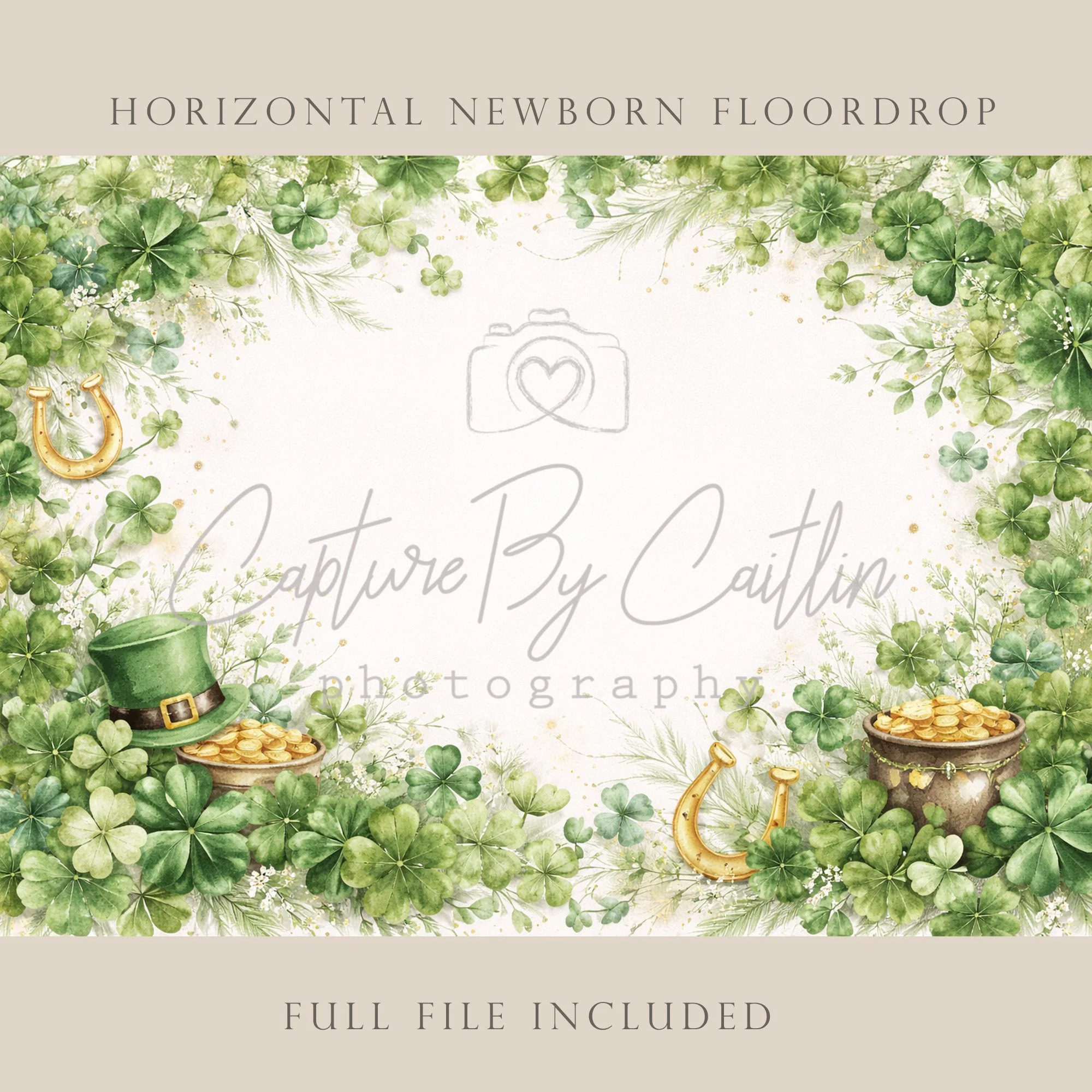 Capture By Caitlin | Saint Patrick's Day | Newborn Floor Drop