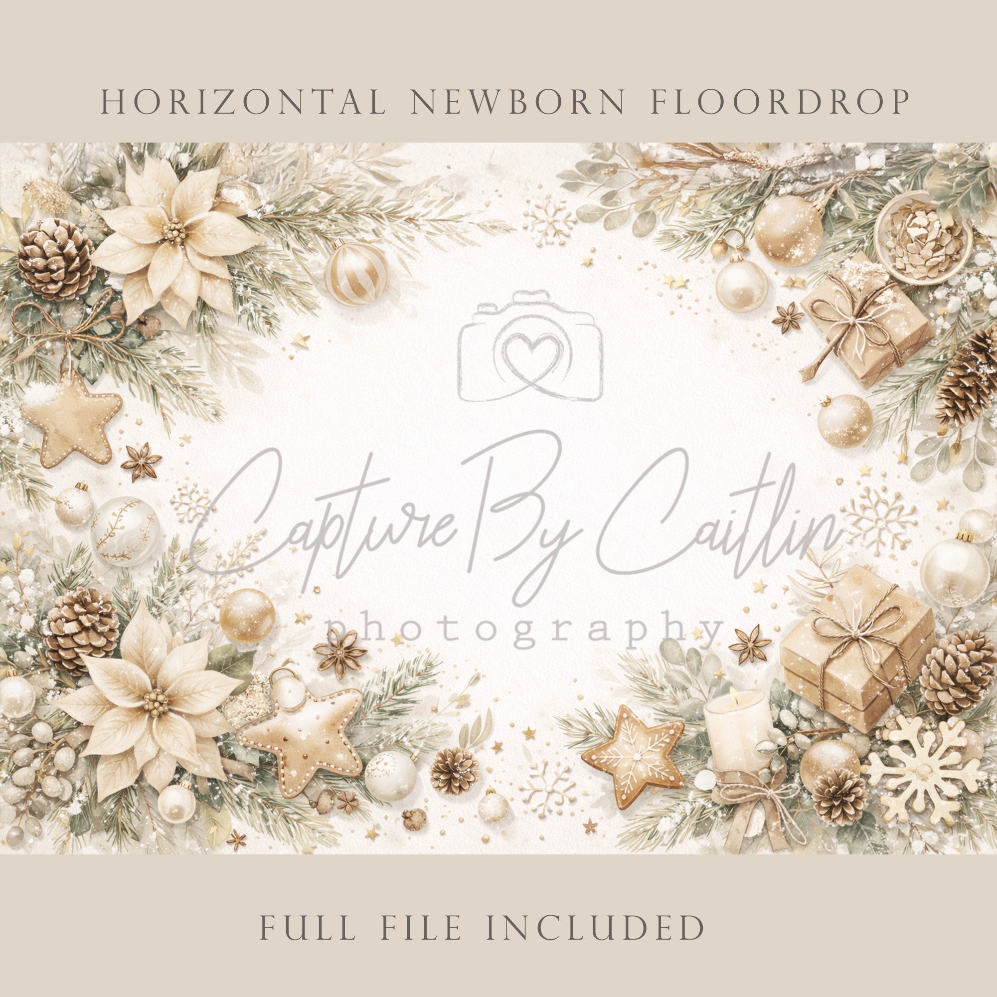 Capture By Caitlin | Christmas | Newborn Floor Drop