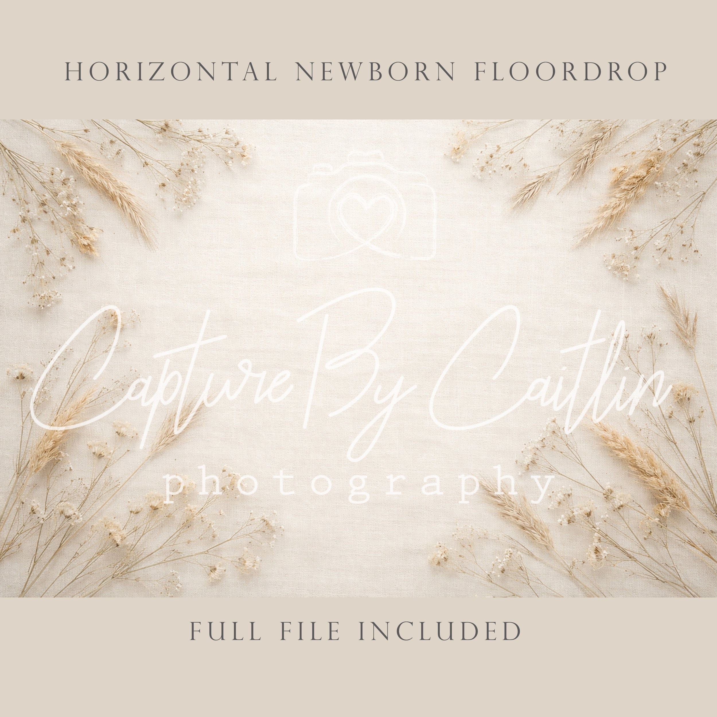Capture By Caitlin | Delicate Flowers | Newborn Floor Drop
