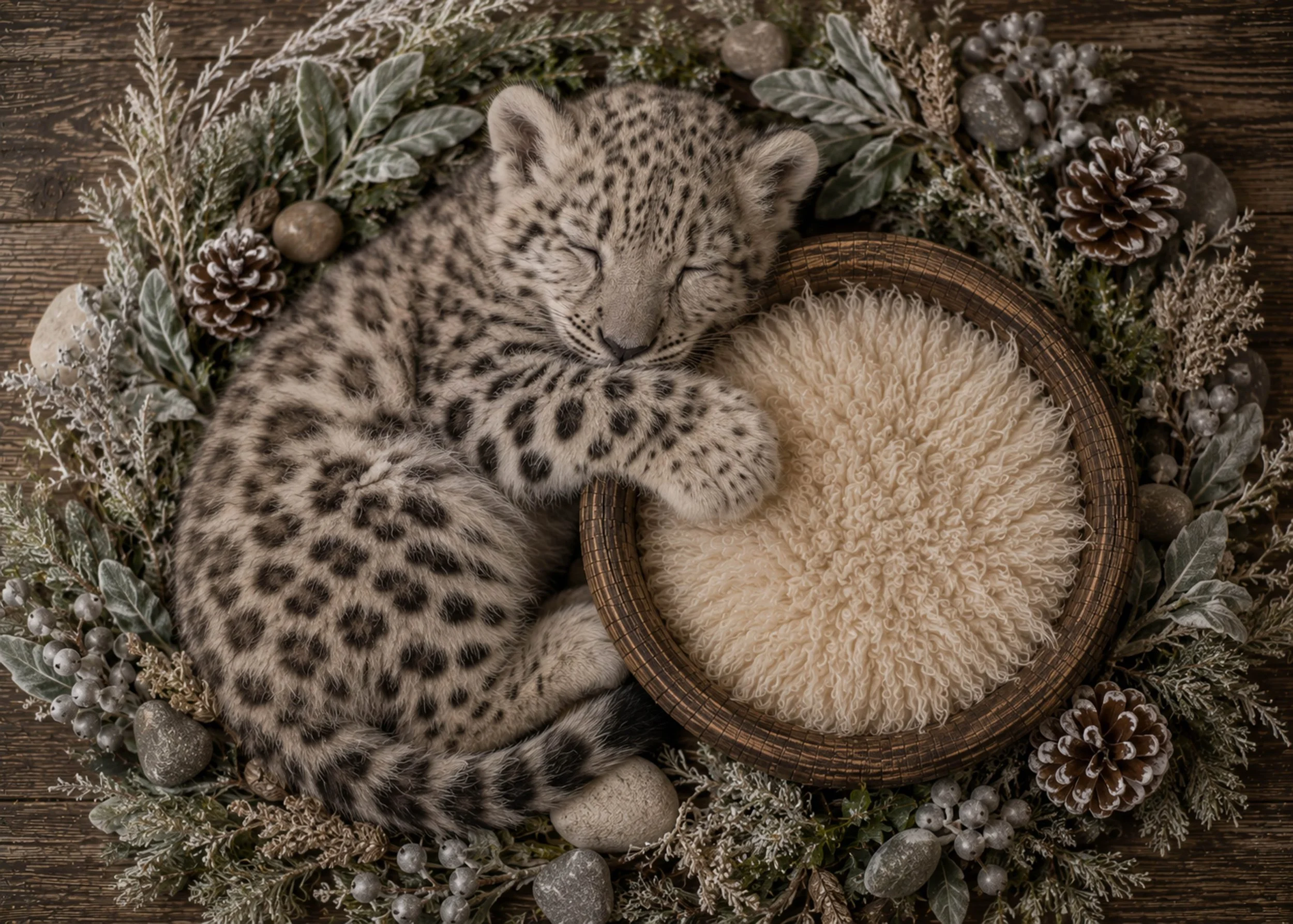 Snow Leopard & Baby