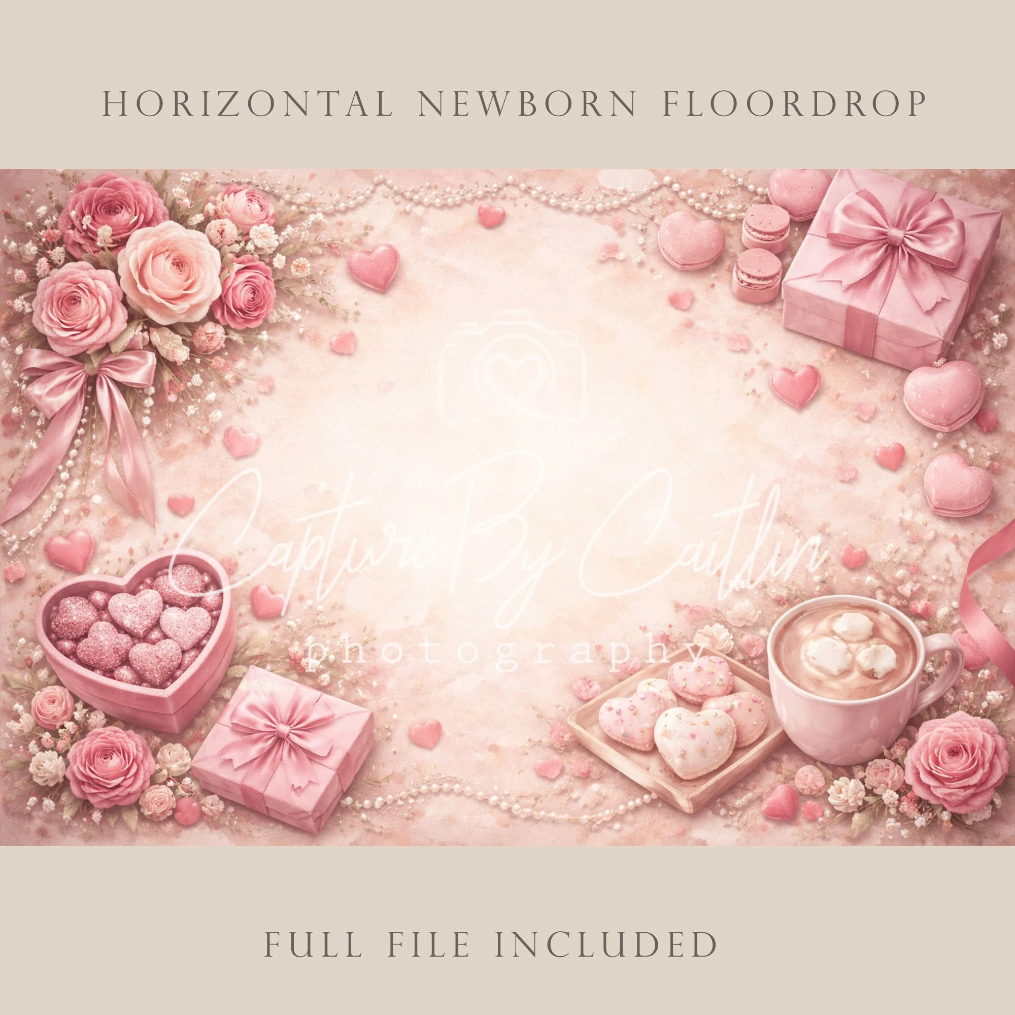Capture By Caitlin | Valentines Day | Newborn Floor Drop