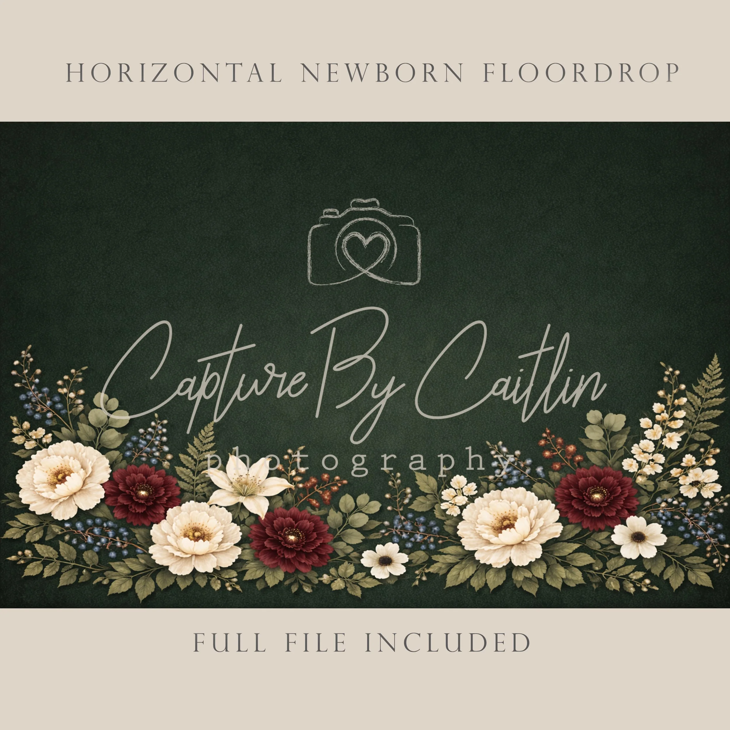 Capture By Caitlin | Midnight Garden - Forest Floor | Newborn Floor Drop