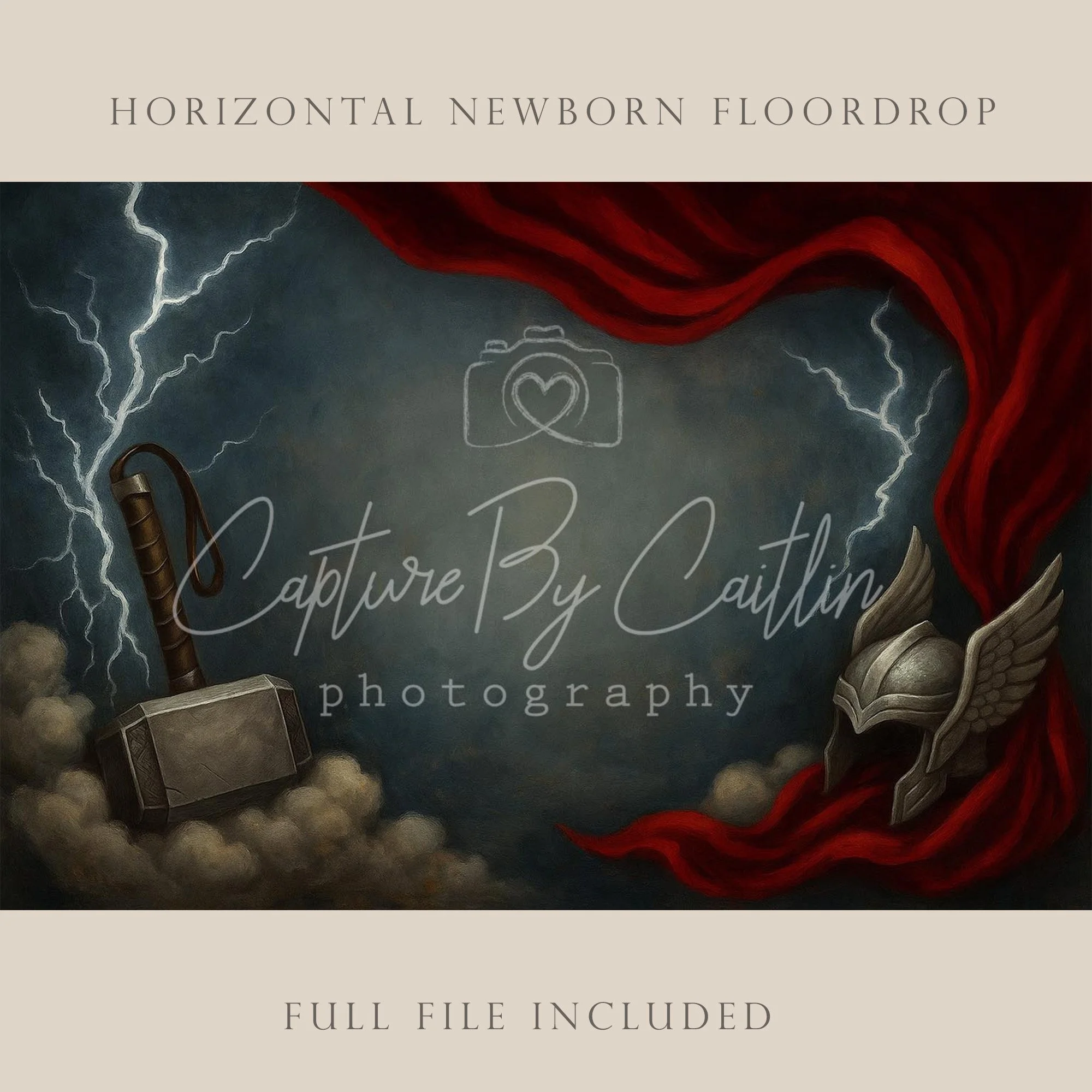 Capture By Caitlin | Lightning | Newborn Floor Drop