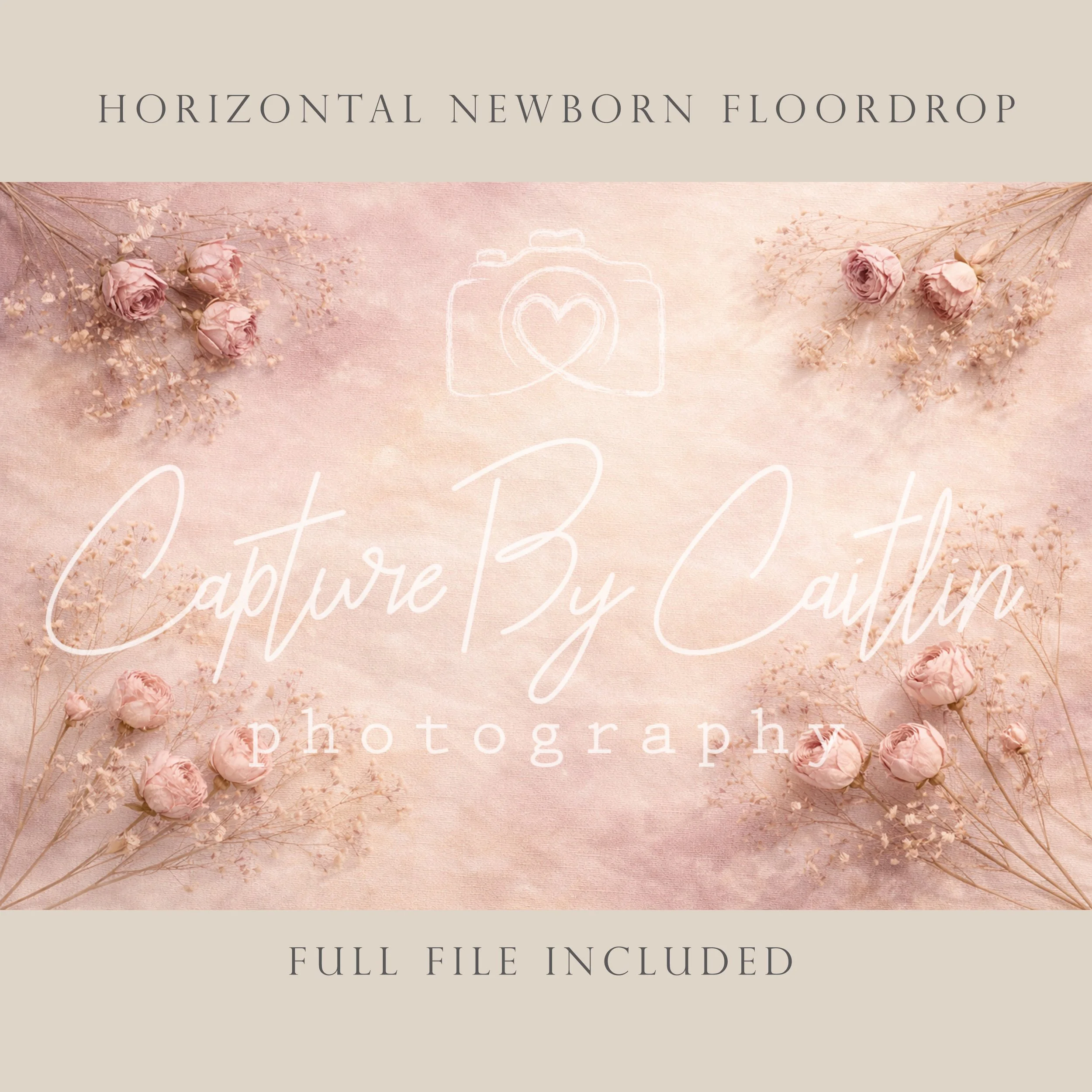 Capture By Caitlin | Mauve Meadowlight | Newborn Floor Drop
