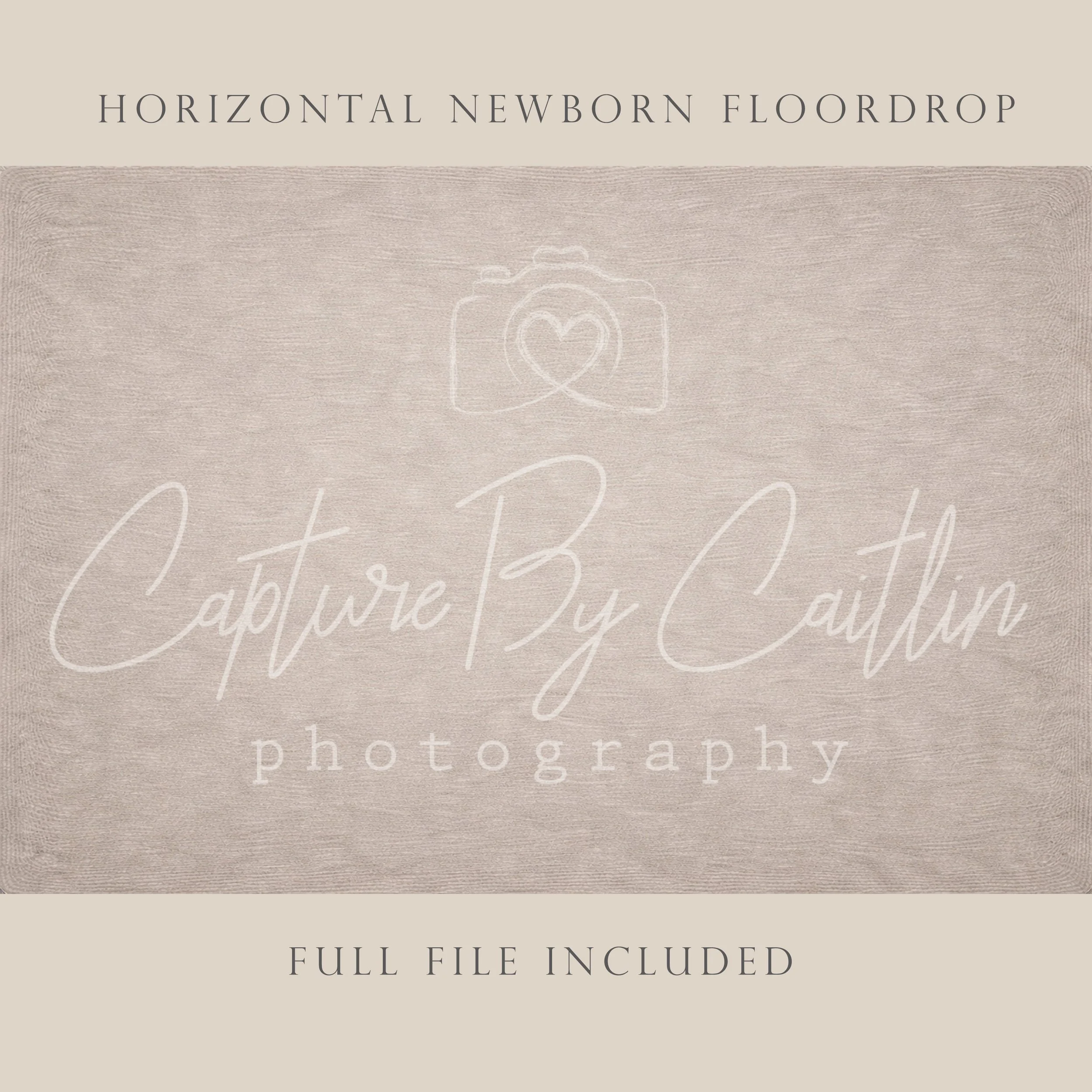 Capture By Caitlin | Taupe | Newborn Floor Drop