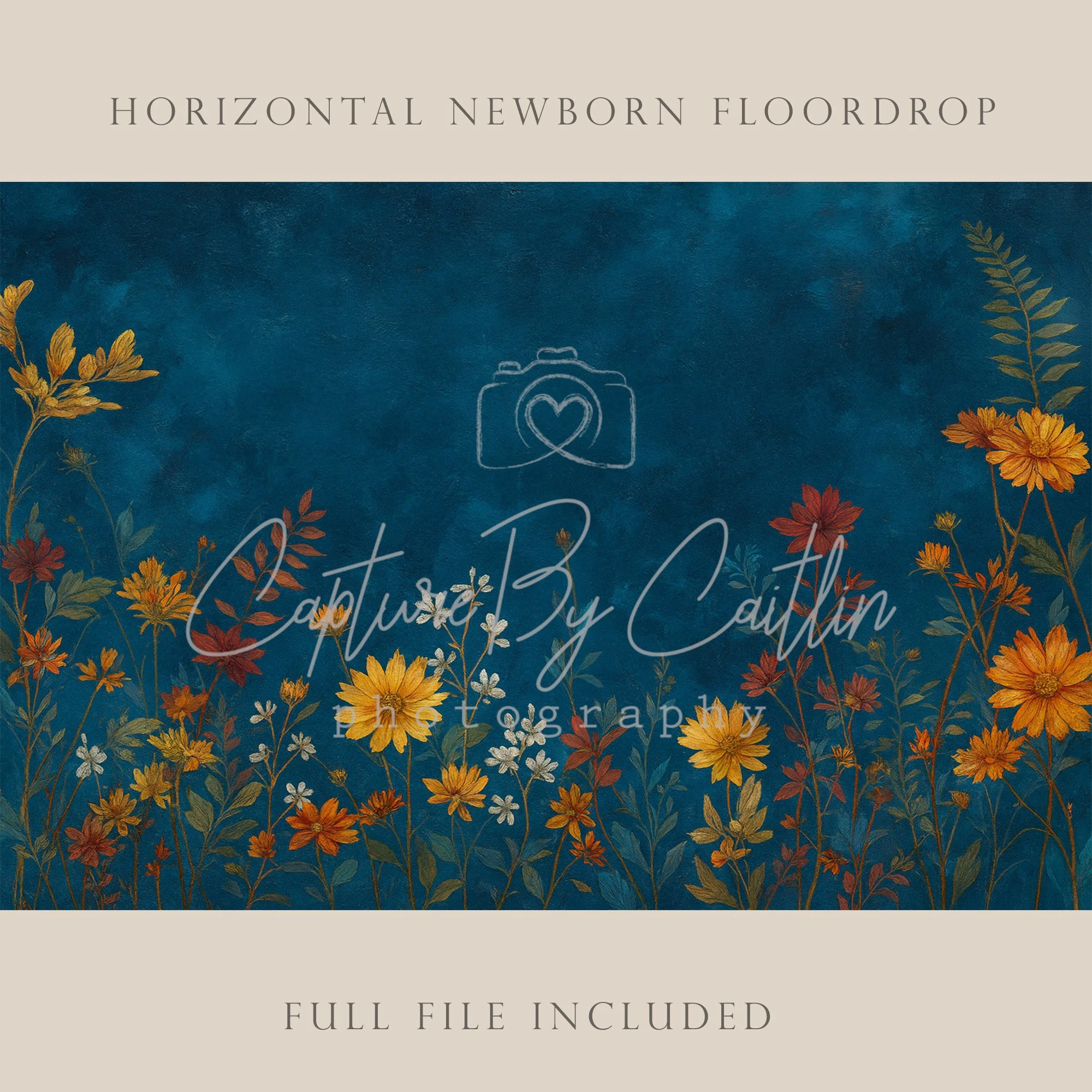 Capture By Caitlin | Floral | Newborn Floor Drop