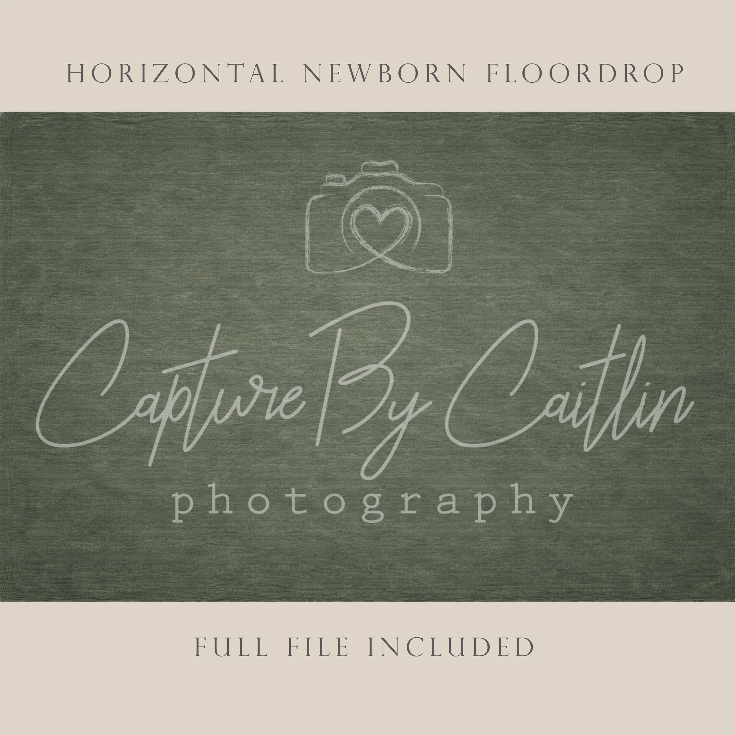 Capture By Caitlin | Muted Forest | Newborn Floor Drop