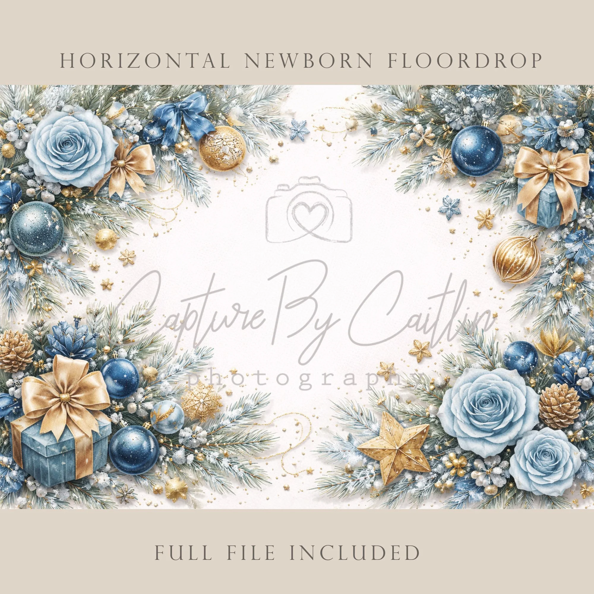 Capture By Caitlin | Christmas | Newborn Floor Drop