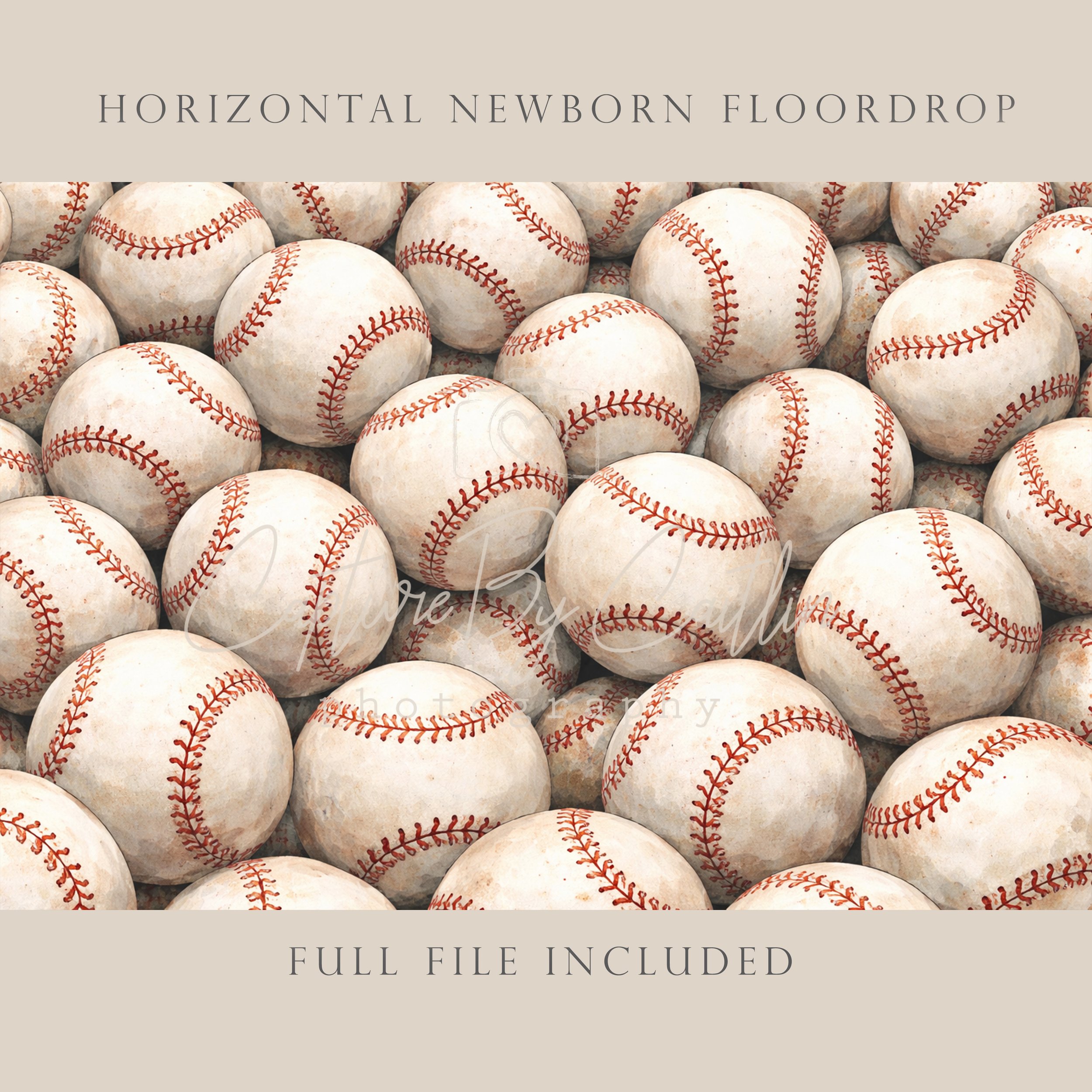 Capture By Caitlin | Baseball | Newborn Floor Drop