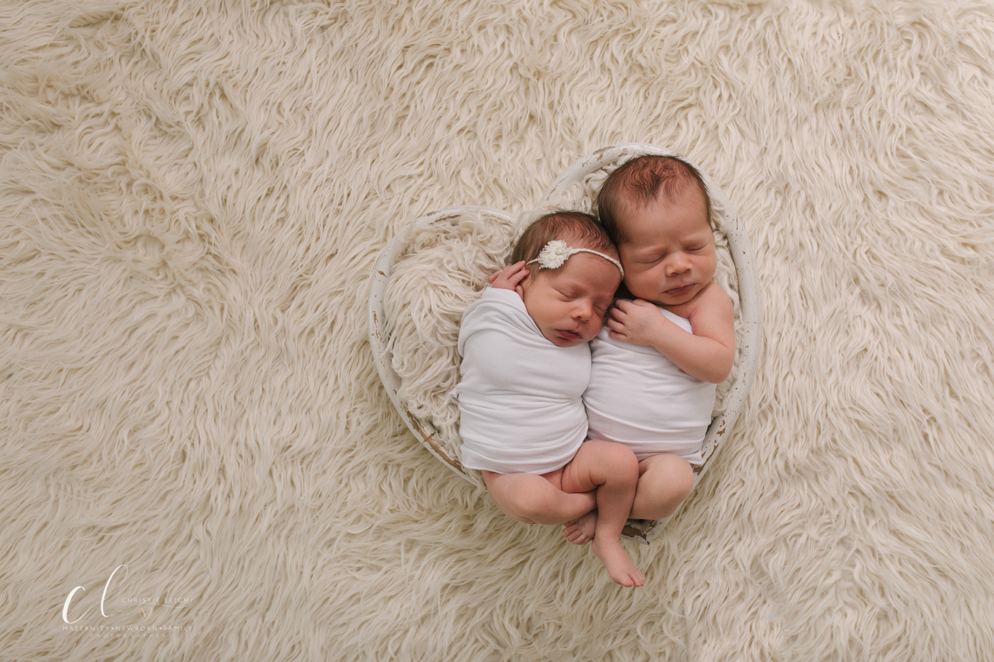 Boy Girl Newborn Twins Cuyahoga Falls Oh Christie Leigh