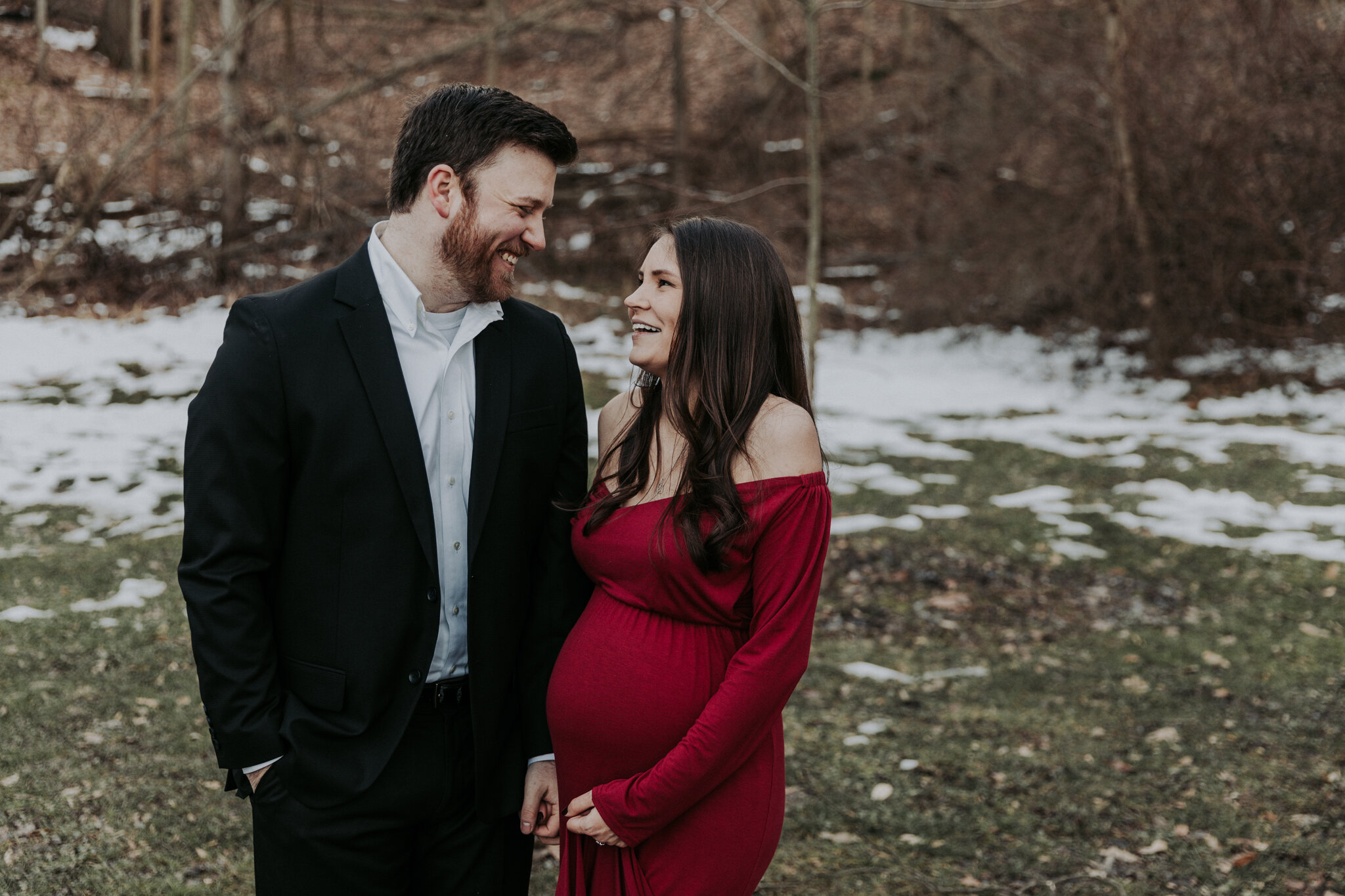 Squires_Castle_Clevelnad_Metro_Parks_Cleveland_Ohio_Materntiy_Session_Dark_and_Moody_Red_Pregnancy_Gown_by_Maternity_and_Newborn_Photographer_Christie_Leigh_Photo-7.JPG