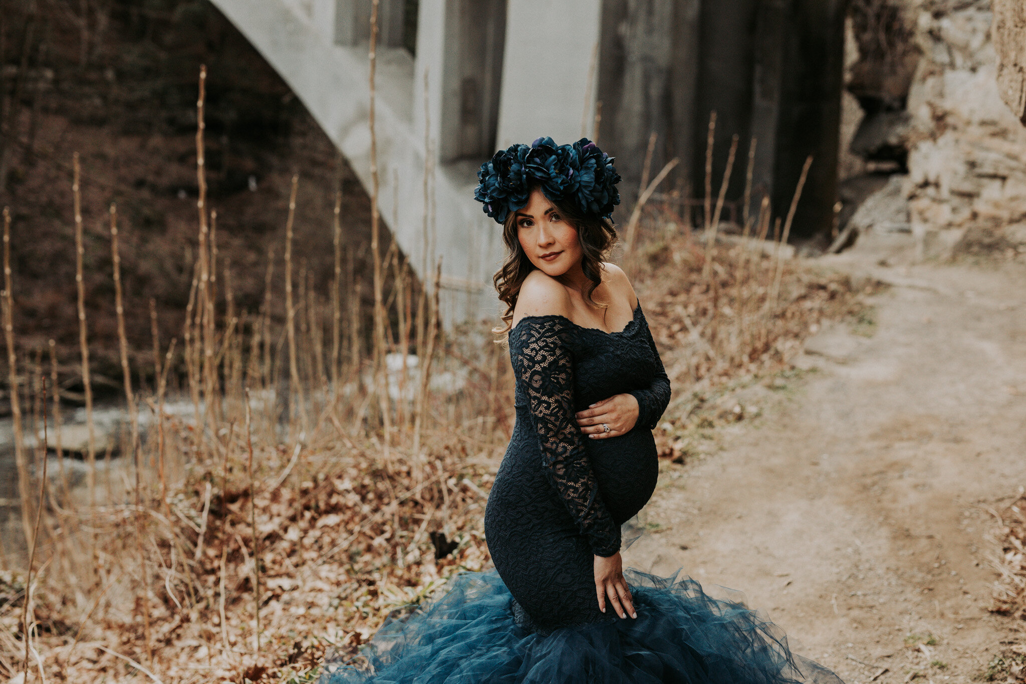 Blue_Tulle_Materntiy_Dress_Fashion_Lace_Baby_Boy_Mom_to_Be_Mill_Creek_Park_Lantermand_Mill_Spring_2021_by_Newbron_Photographer_Christie_Leigh_Photo_Mahoning_COunty_Ohio_OH-4.jpg