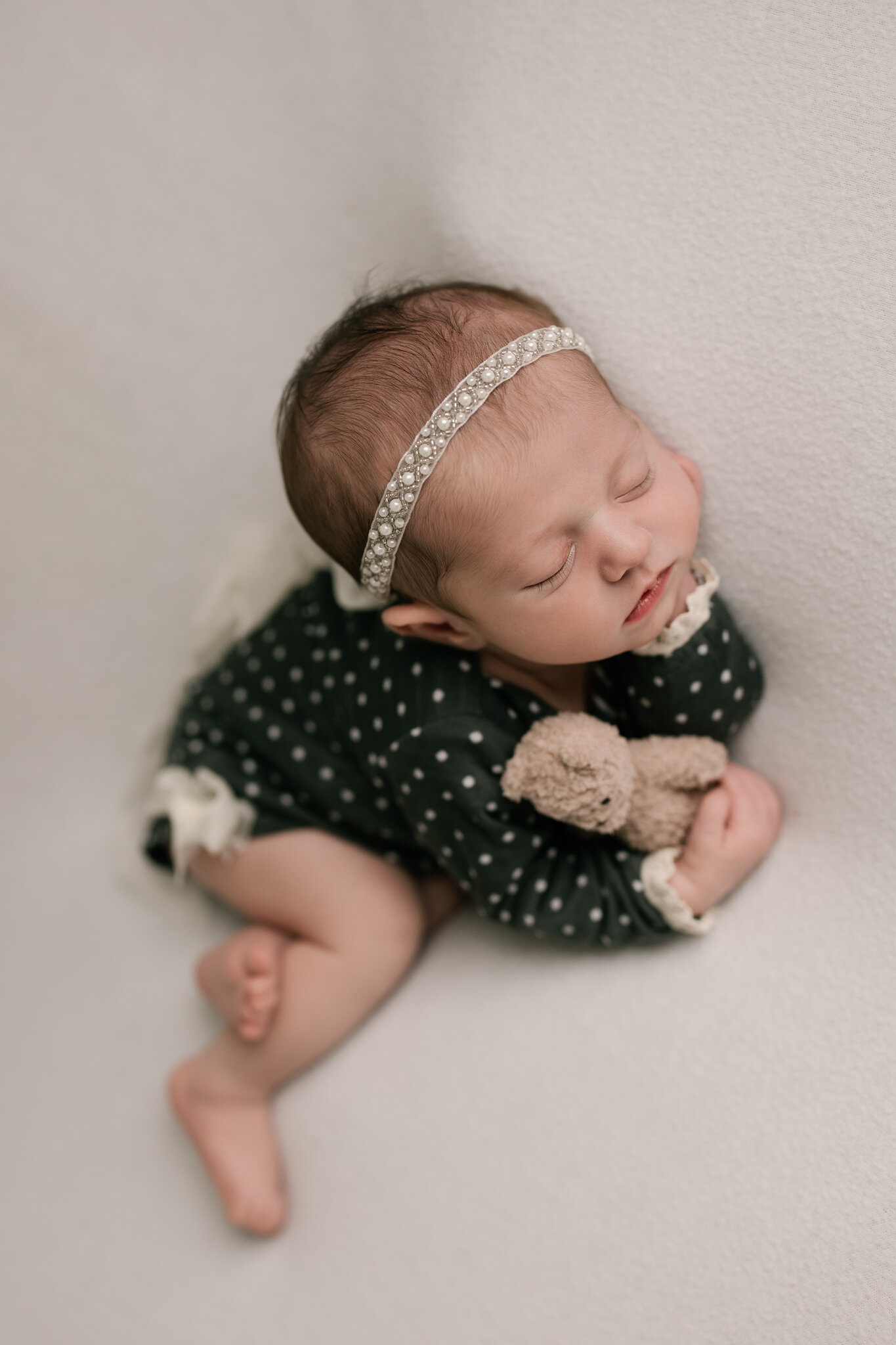 Simple_Grey_Romper_Baby_Girl_Cuddly_Side_Lay_Posed_Studio_Session_by_Newborn_Photographer_Christie_Leigh_Photo_Cortland_Ohio_OH-1.JPG