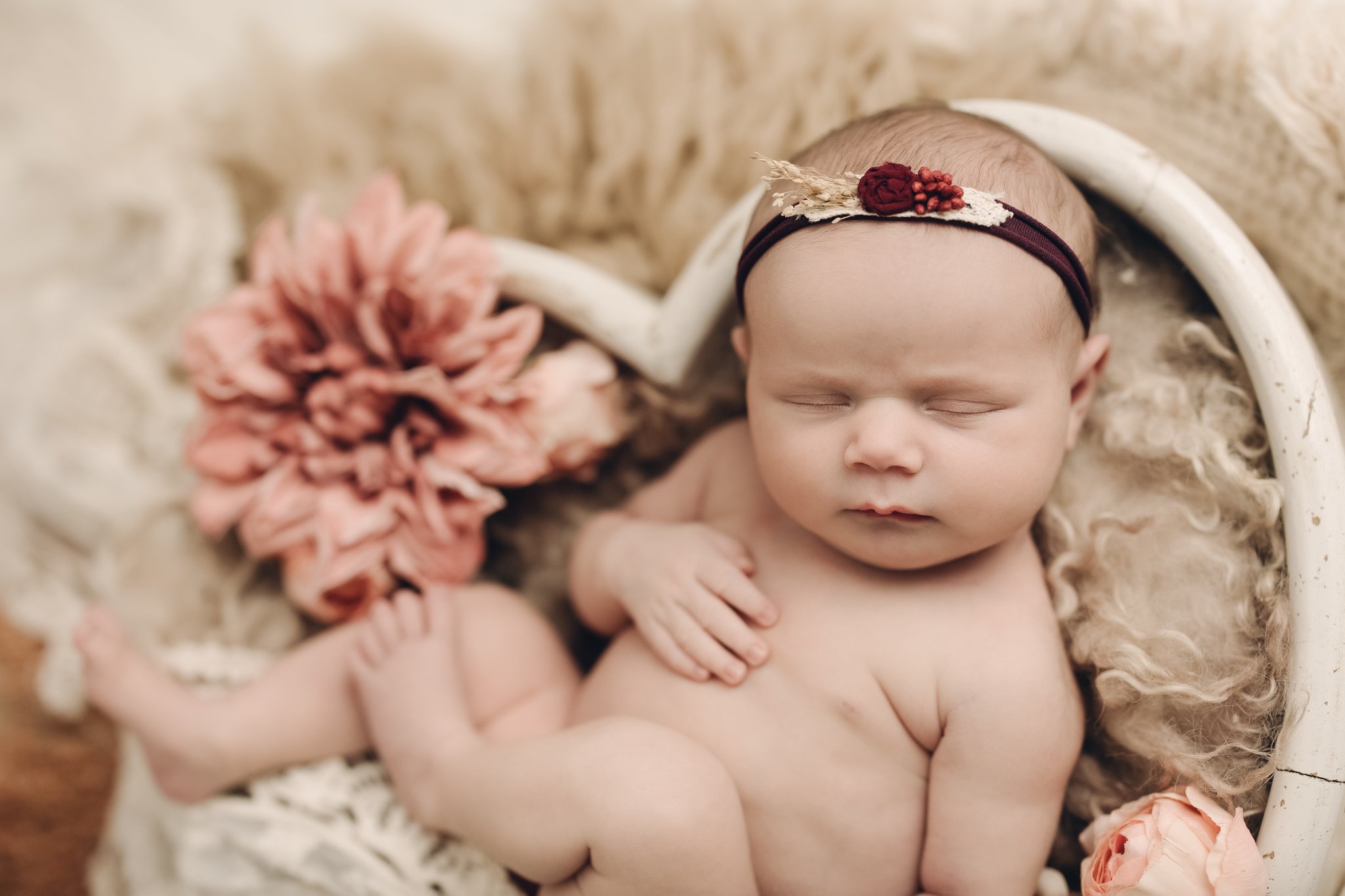 Posed_Studio_Newborn_Photographer_Second_Child_Siblings_Baby_Girl_Pink_Floral_by_Christie_Leigh_Photo_Champion_OH_Ohio_Trumbull_County-7.jpg