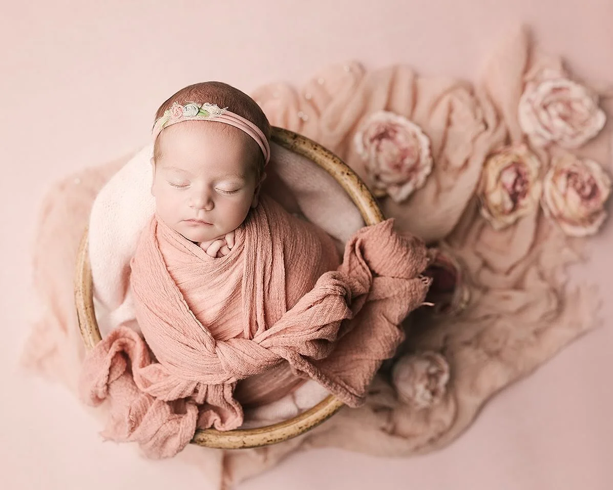Baby girlies are ruling the roost in the studio so far this year, and all of them are getting pretty in pink. I love that pinks and blues are making a comeback!

Who will bring me a baby boy and break this dainty streak? 

If your due date is between