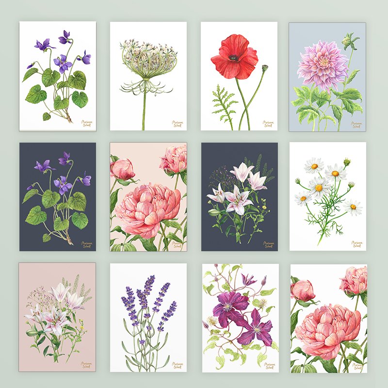 Mini cards, perfect for gifts and flower bouquets