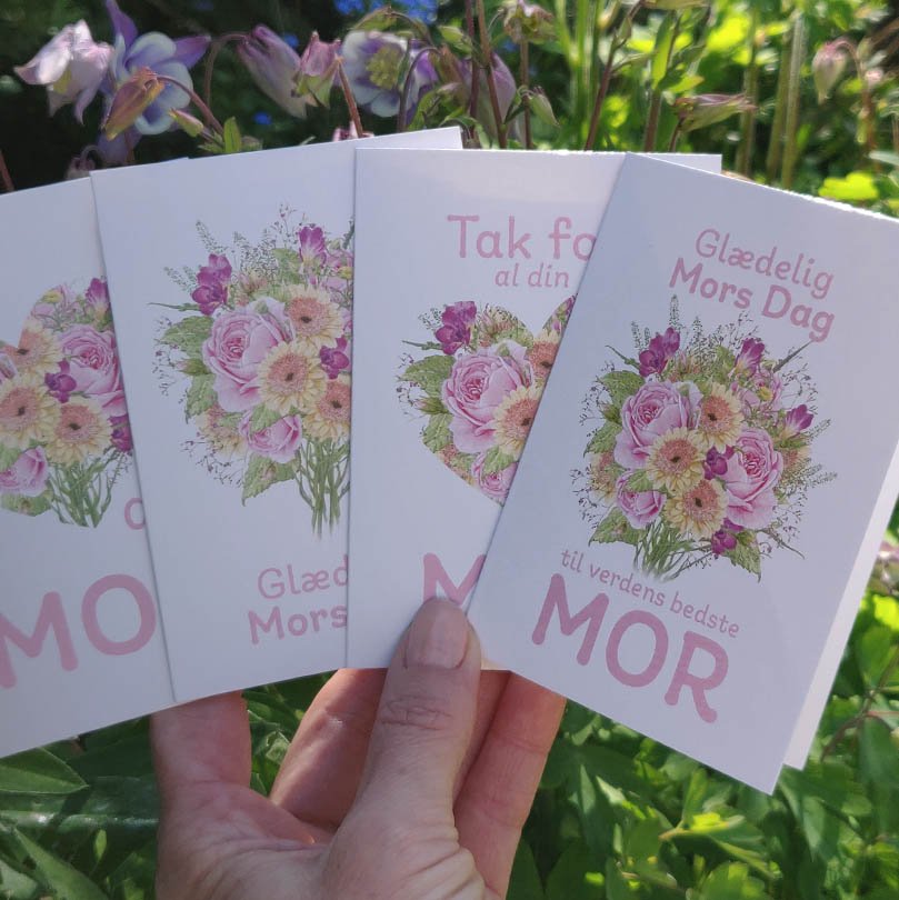Mors Dag minikort / Mothers Dag Greeting cards