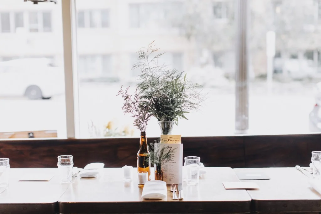Wedding reception at Tilia in Linden Hills, Minnesota