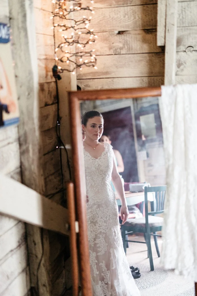 bridal portrait at Red Barn Farm