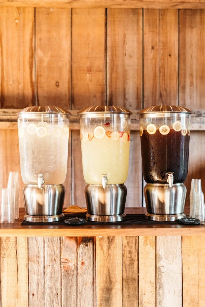 wedding drink station