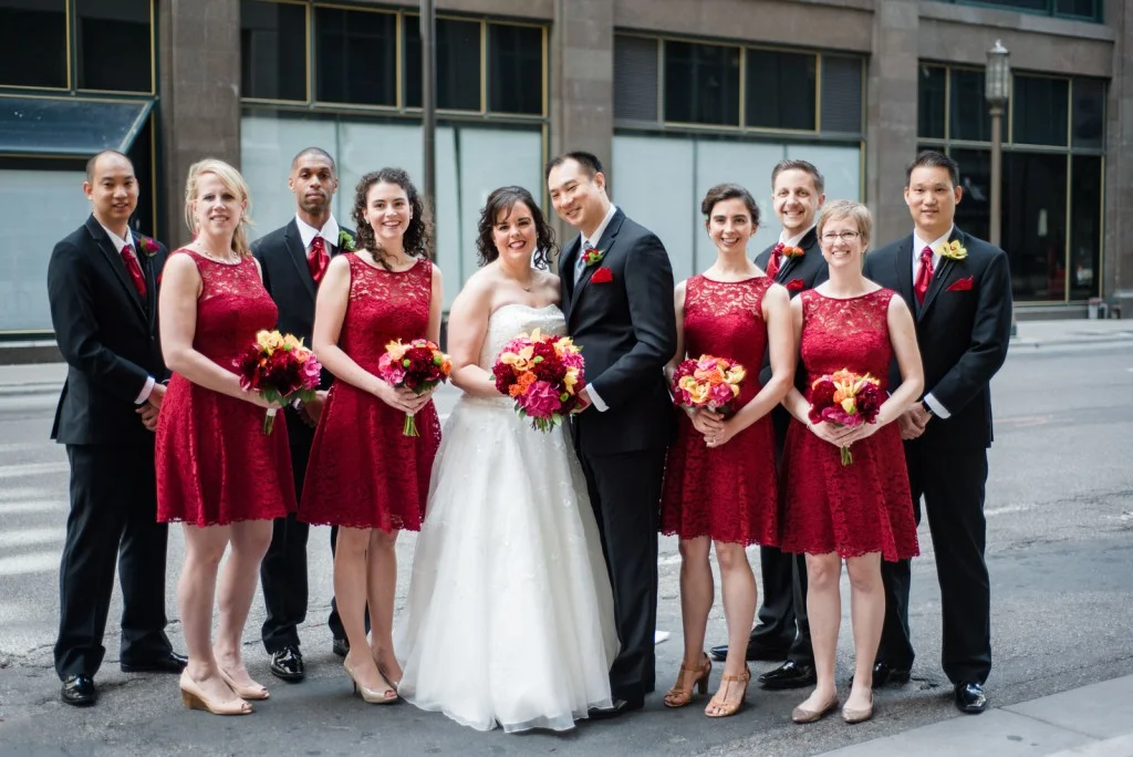 wedding party photo