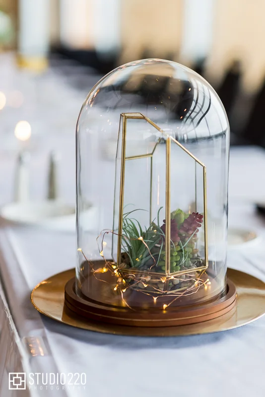 unique centerpiece ideas for science theme wedding- beaker
