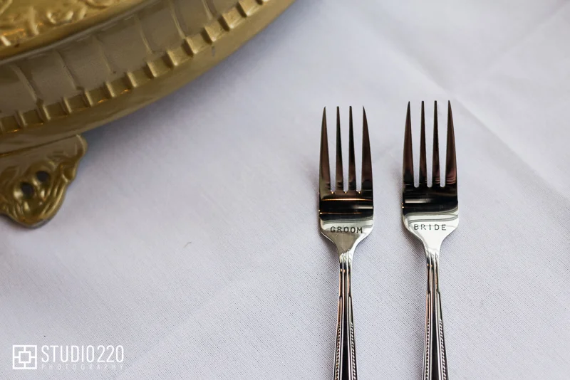 Bride and Groom forks