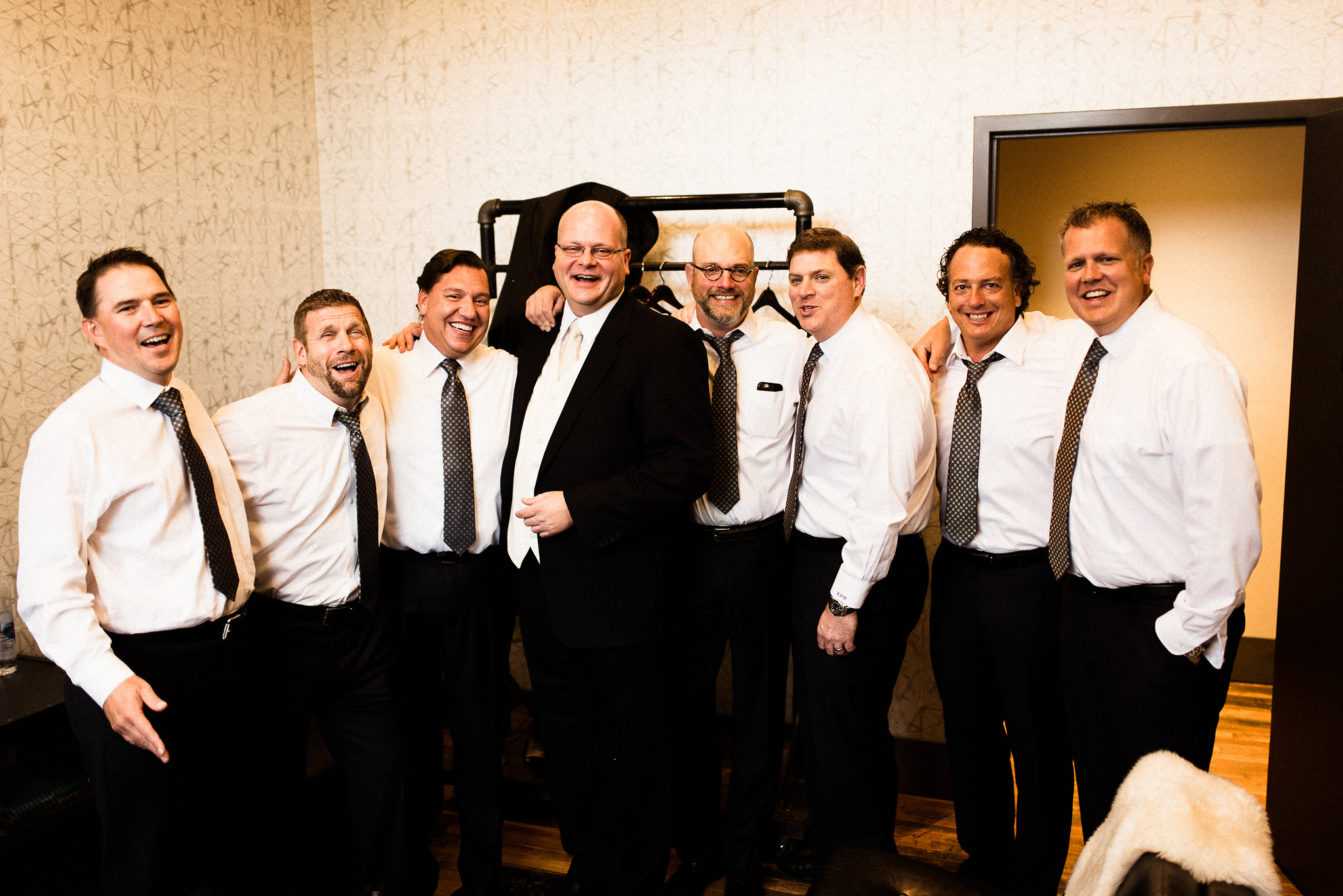 groom with his groomsmen