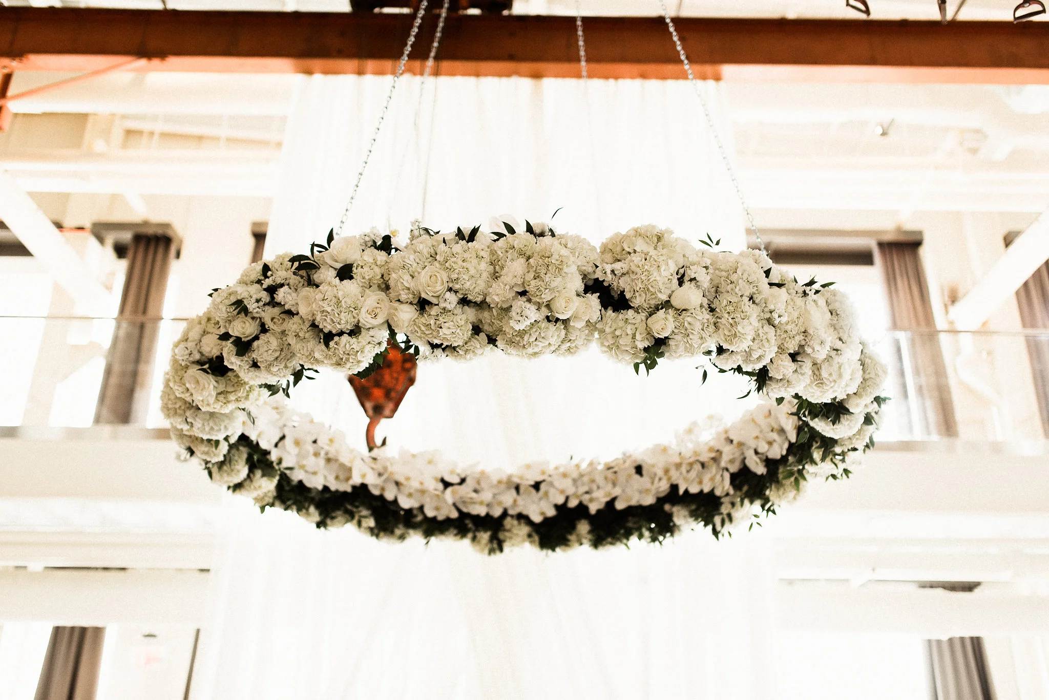 hanging floral chandelier