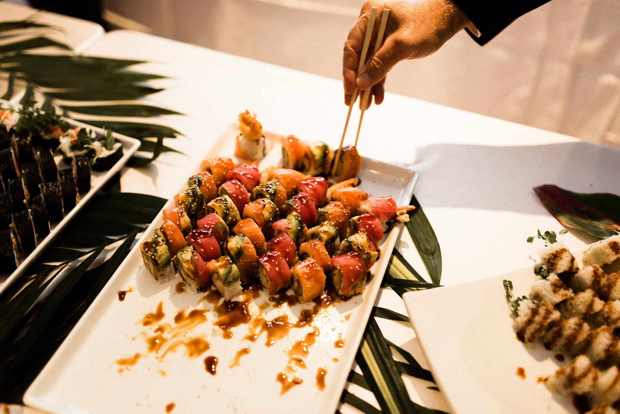 sushi dish at MN wedding